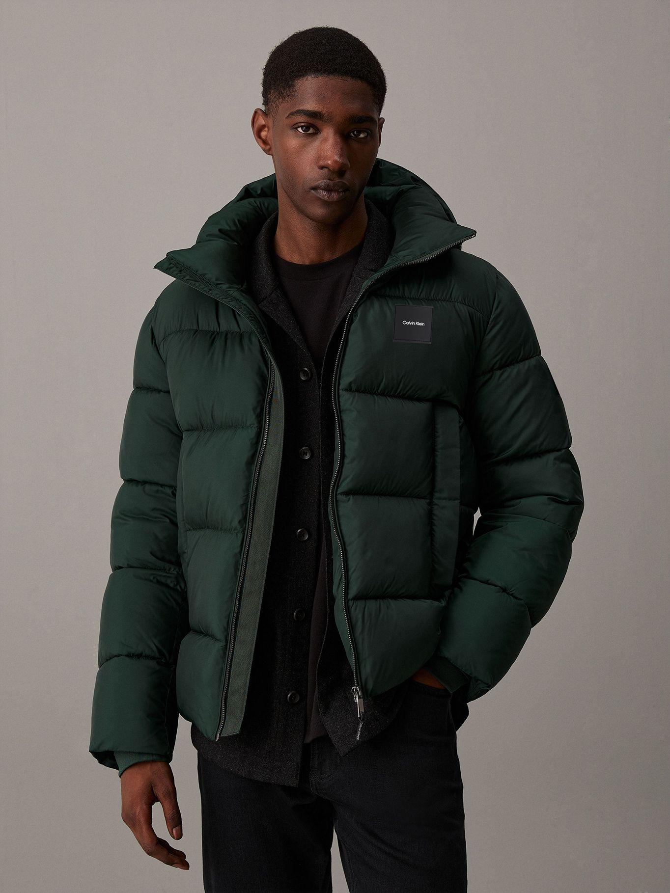 Parka con Gorro Quilt Puffer Verde Calvin Klein-0