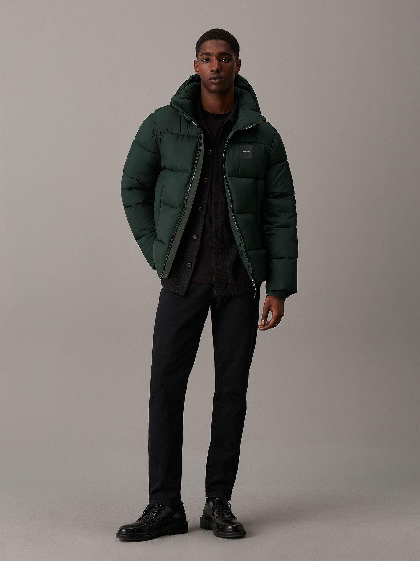 Parka con Gorro Quilt Puffer Verde Calvin Klein-1