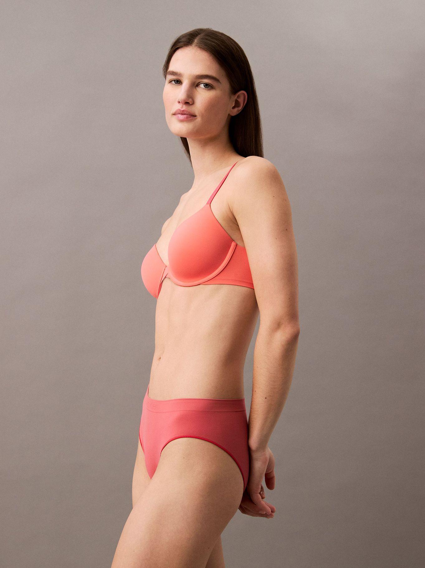 Calzón Bikini Bonded Flex Coral Calvin Klein-3