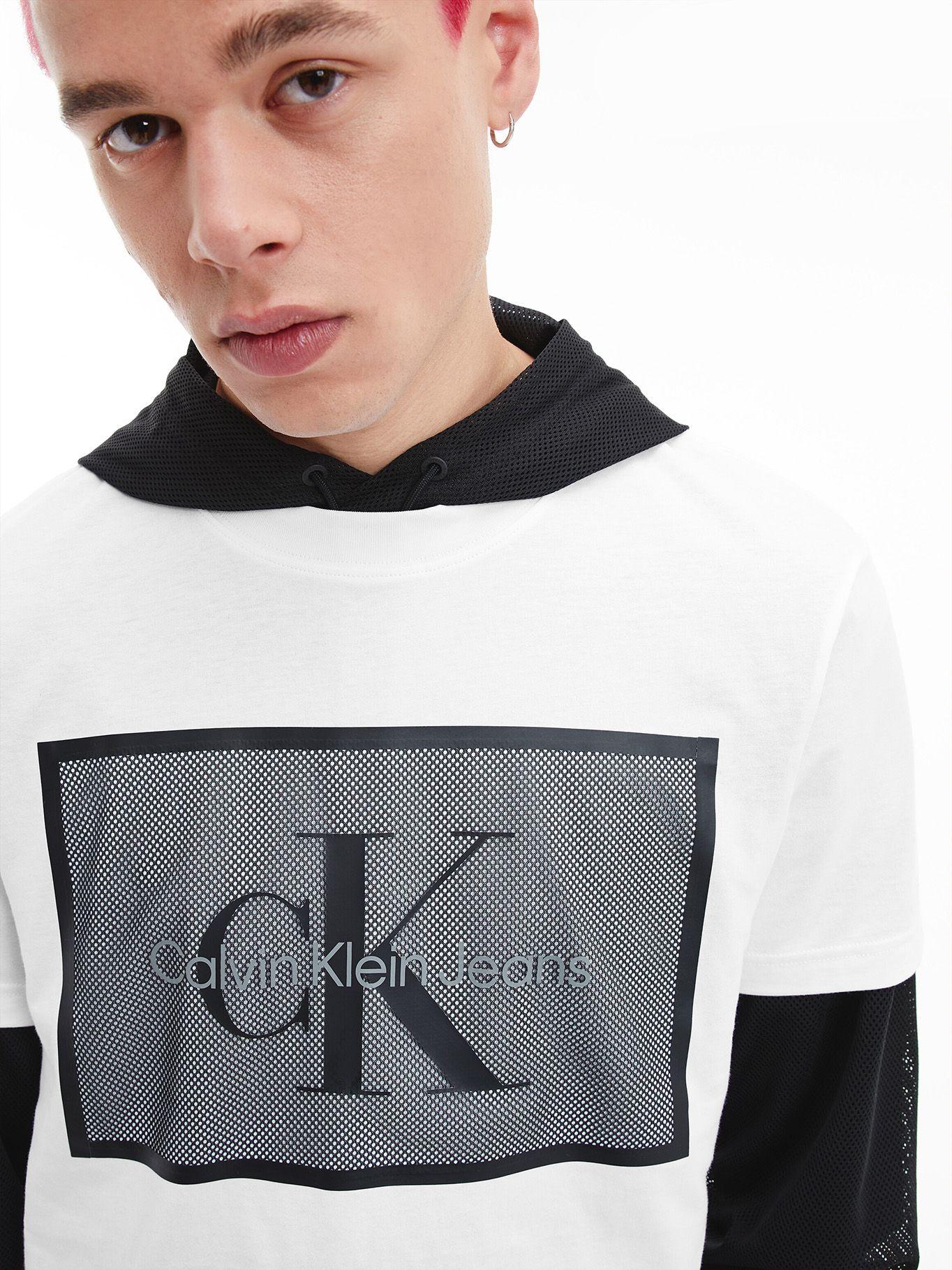 Polera Monologo Mesh Blanco Calvin Klein-3