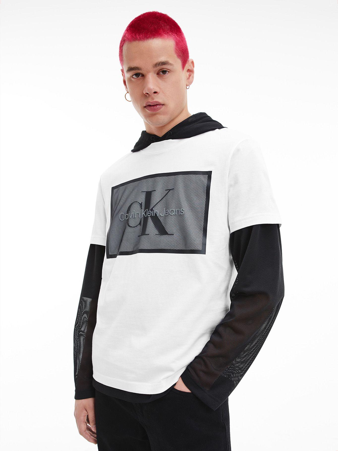 Polera Monologo Mesh Blanco Calvin Klein-0