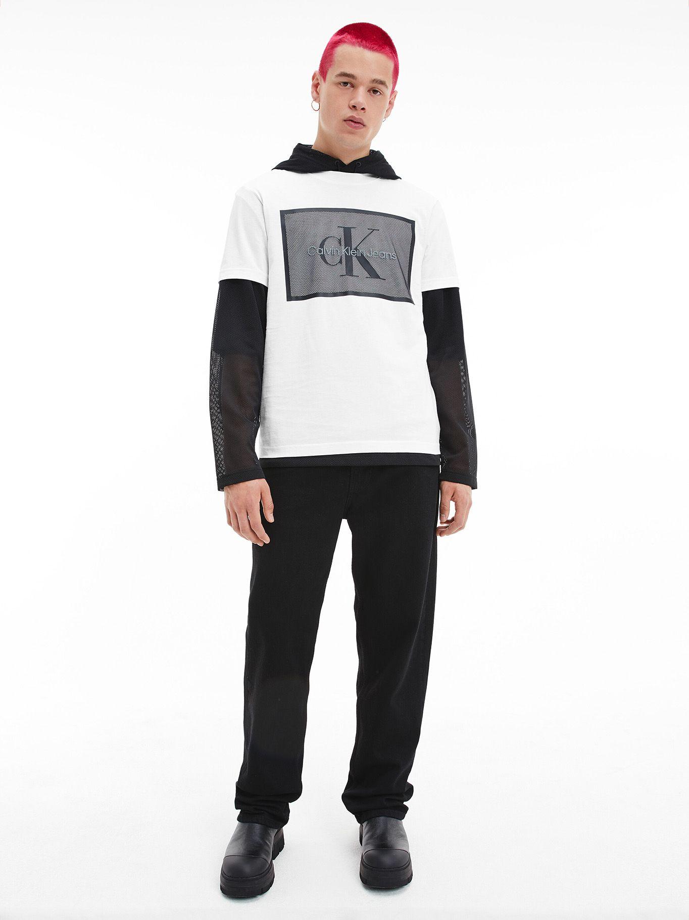 Polera Monologo Mesh Blanco Calvin Klein-1