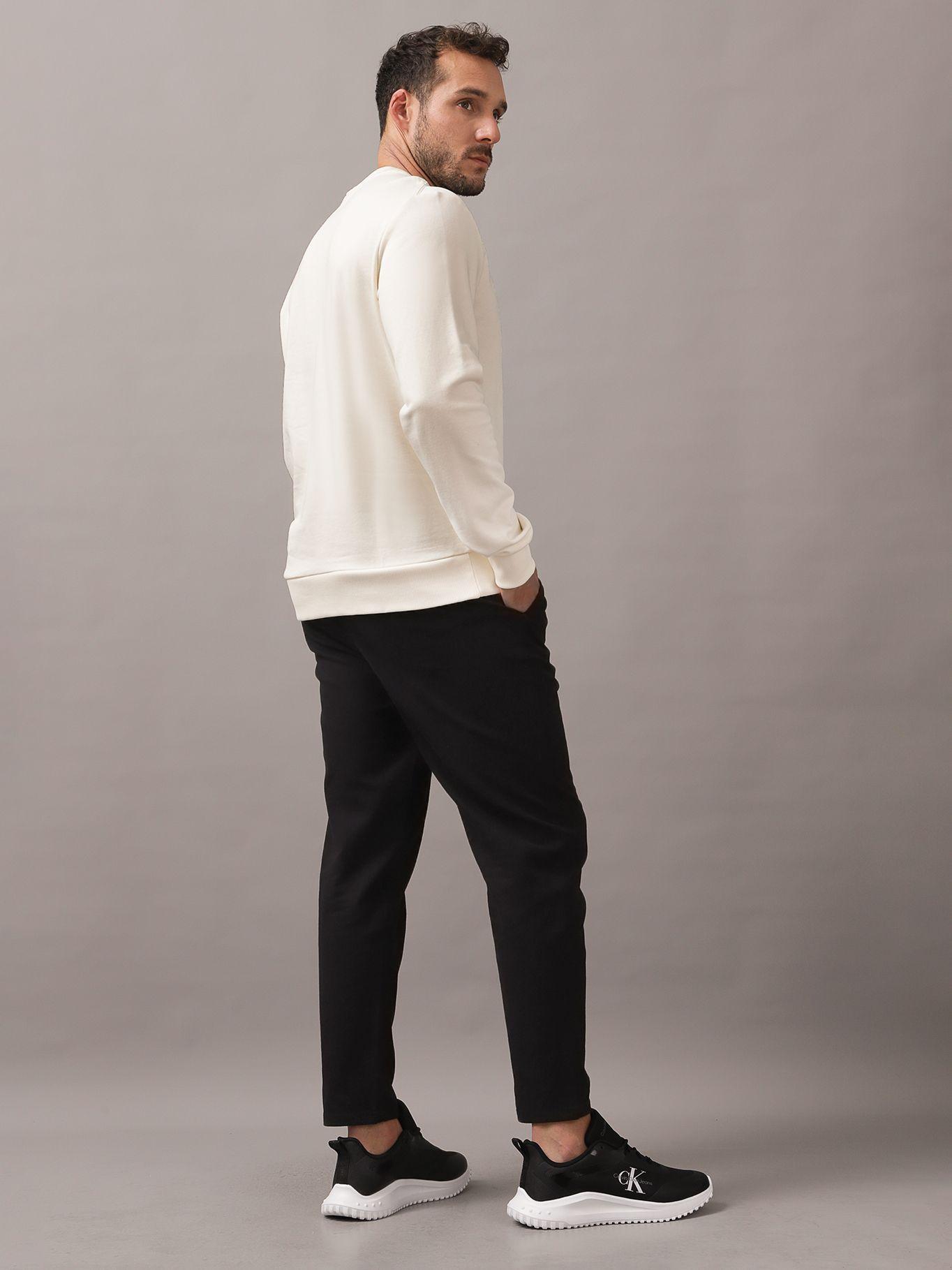 Polerón Textured Embroidery Blanco Calvin Klein-2