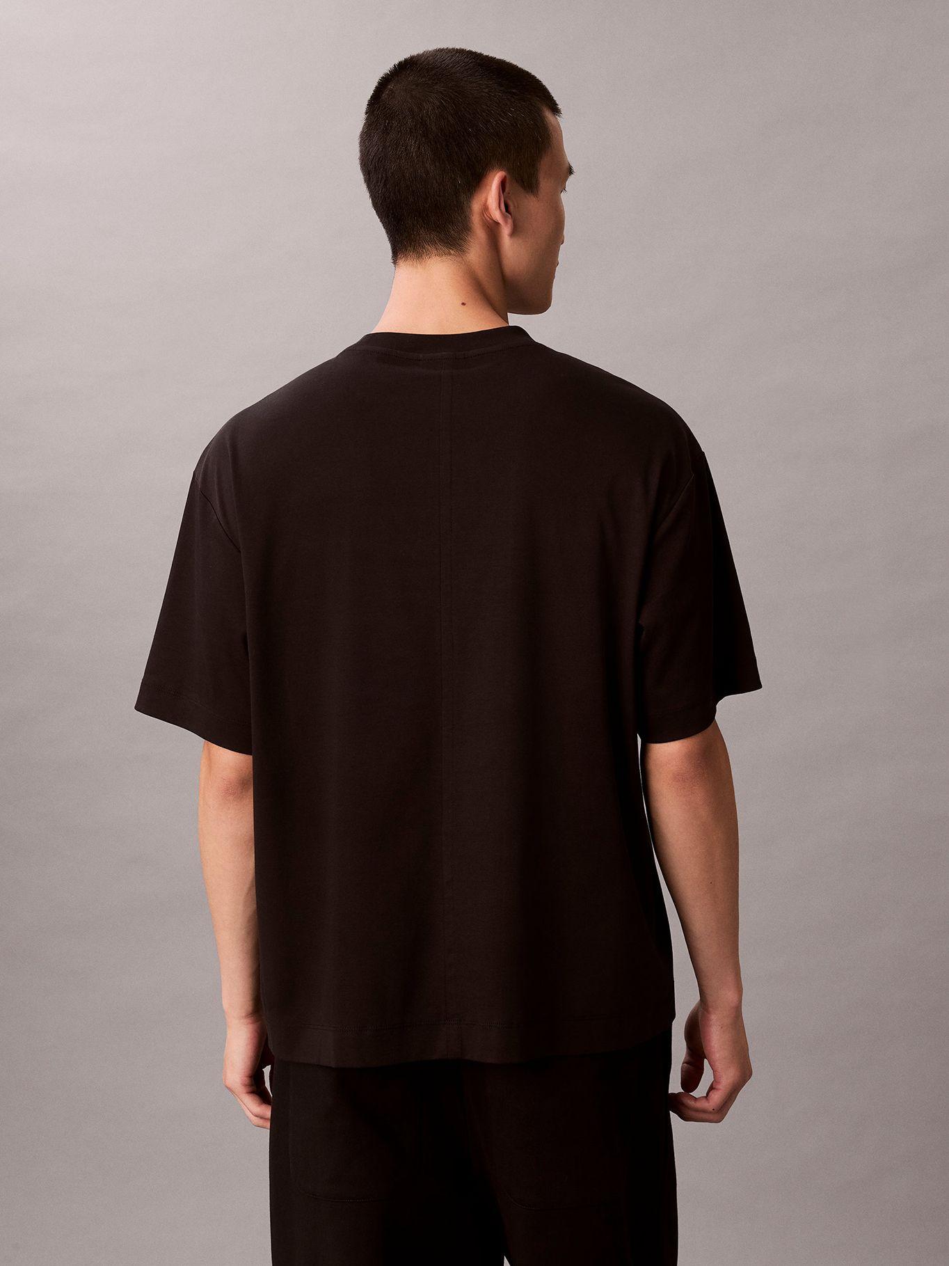 Polera con Emblema Grande Bordado Negro Calvin Klein-2