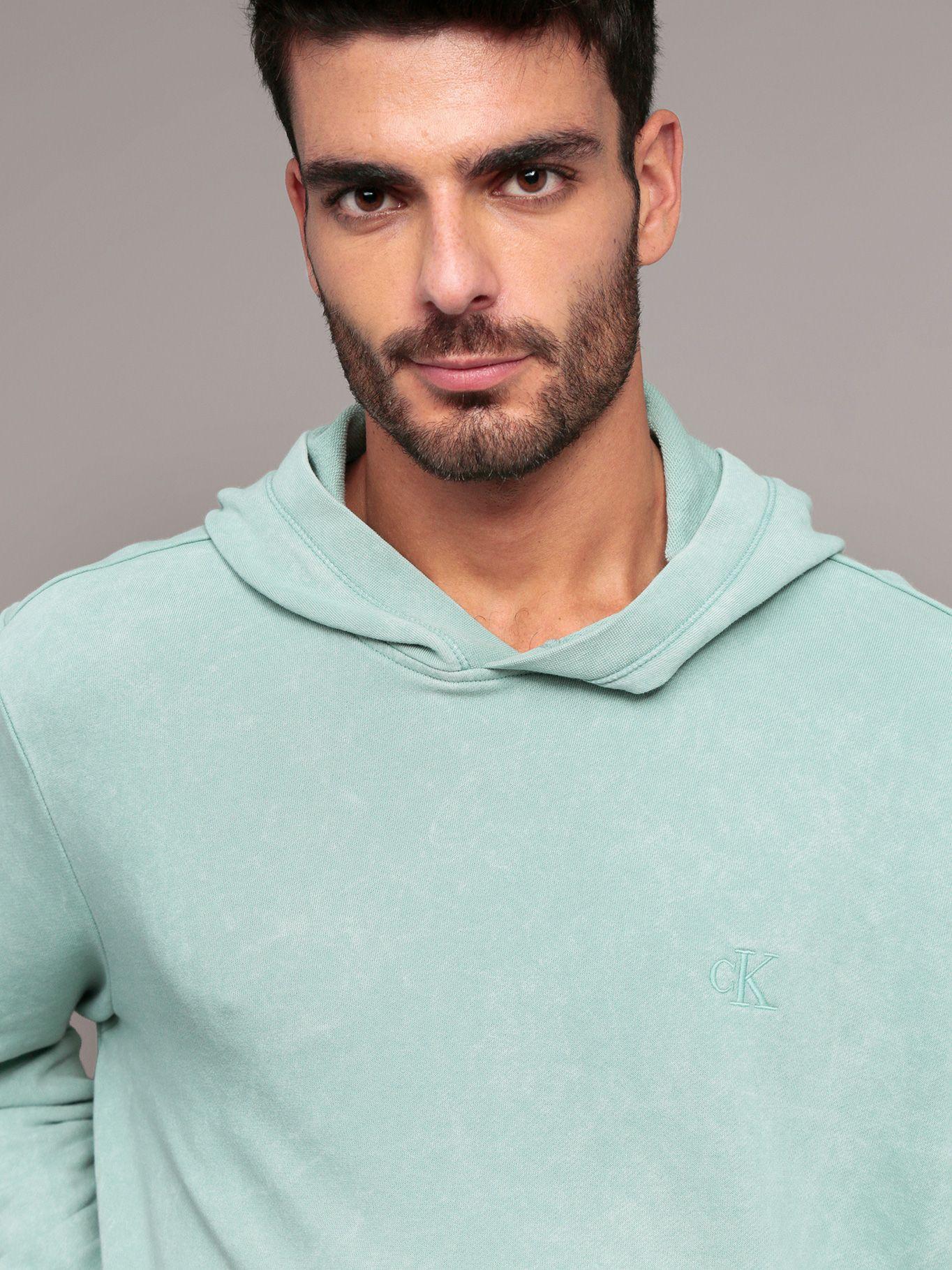 Polerón con Detalles Acanalados Verde Calvin Klein-4