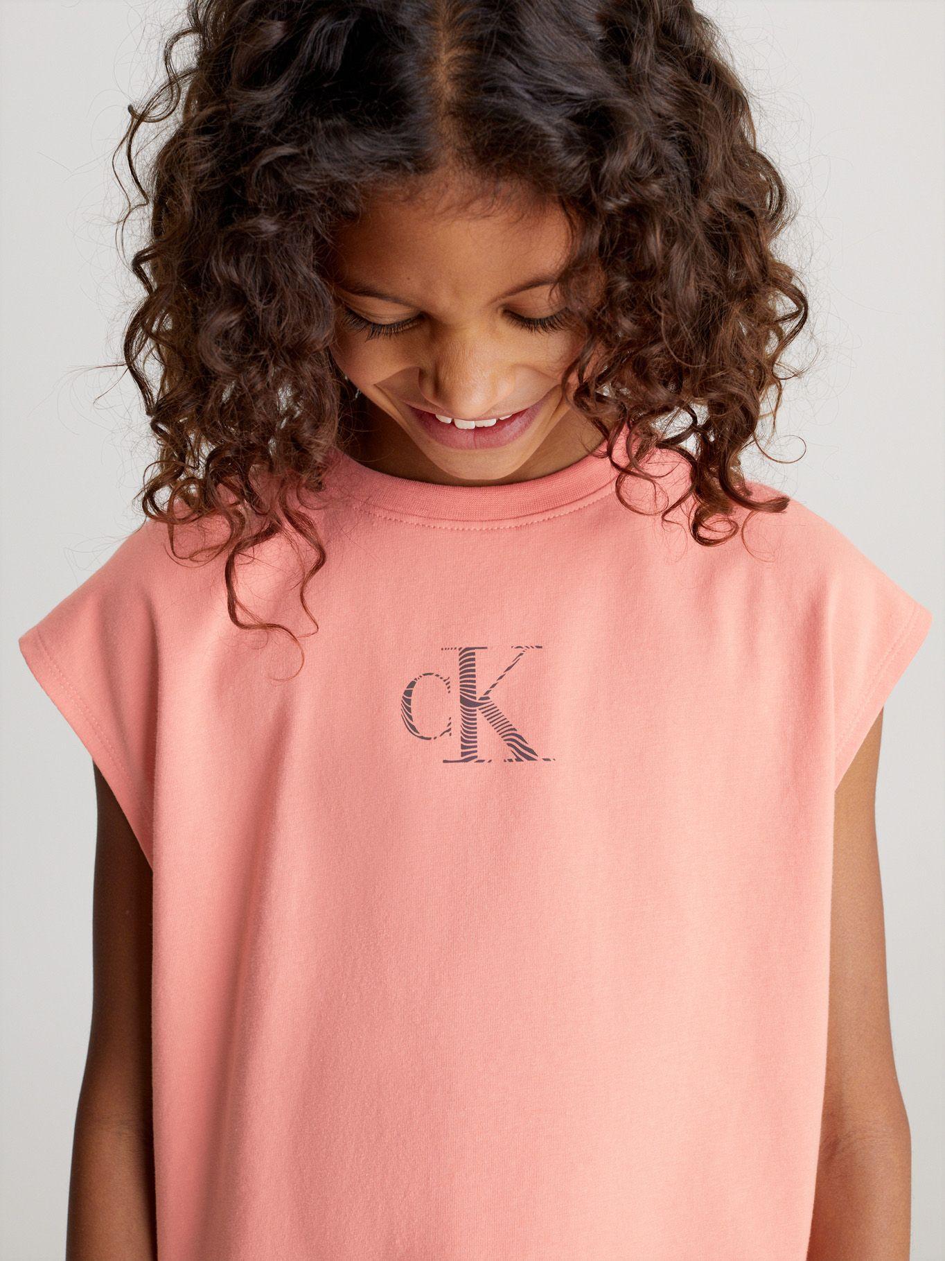 Polera Niña Iridescent Rosado Calvin Klein-3