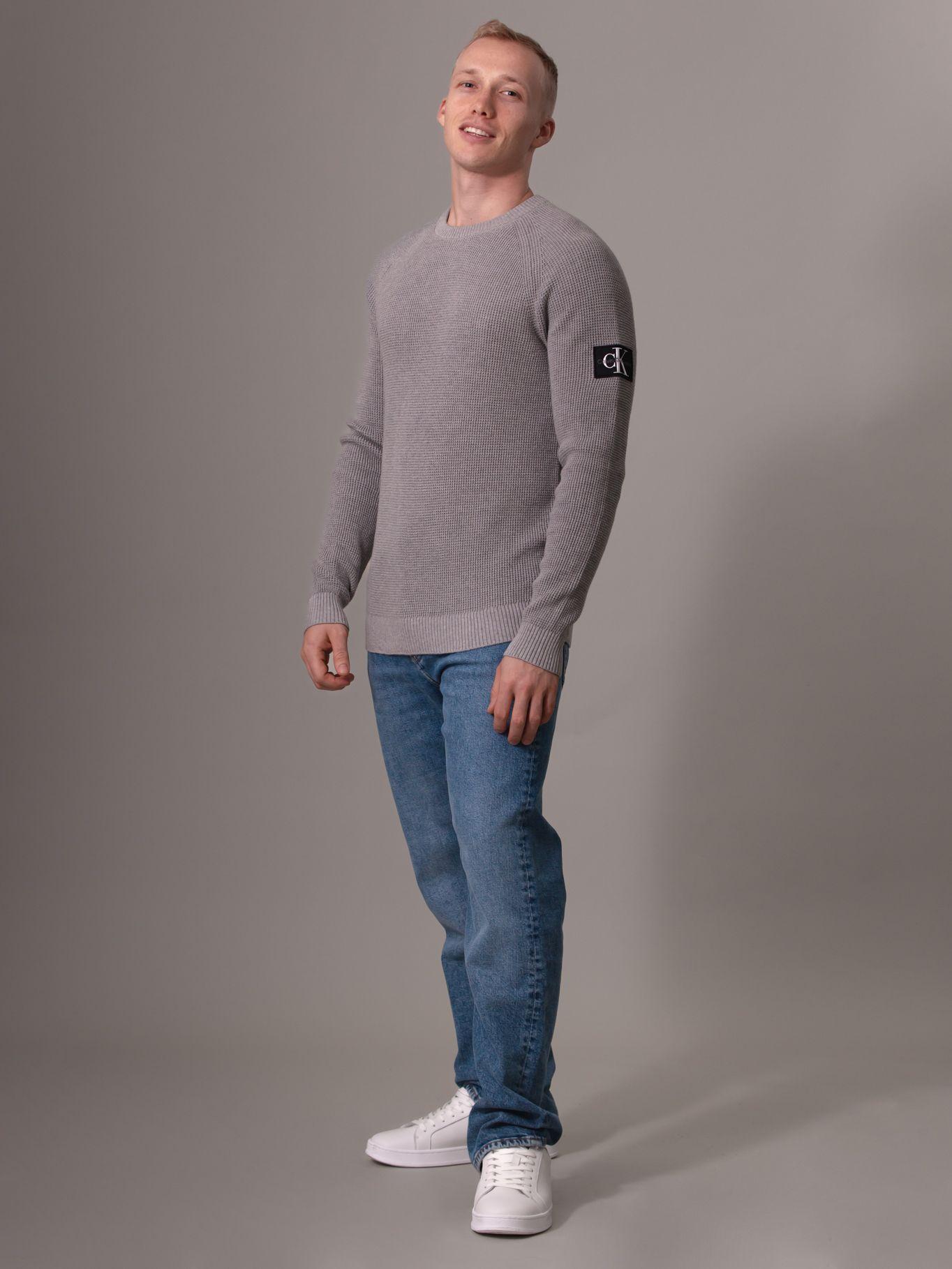 Sweater Badge Easy Sweater Gris Calvin Klein-1