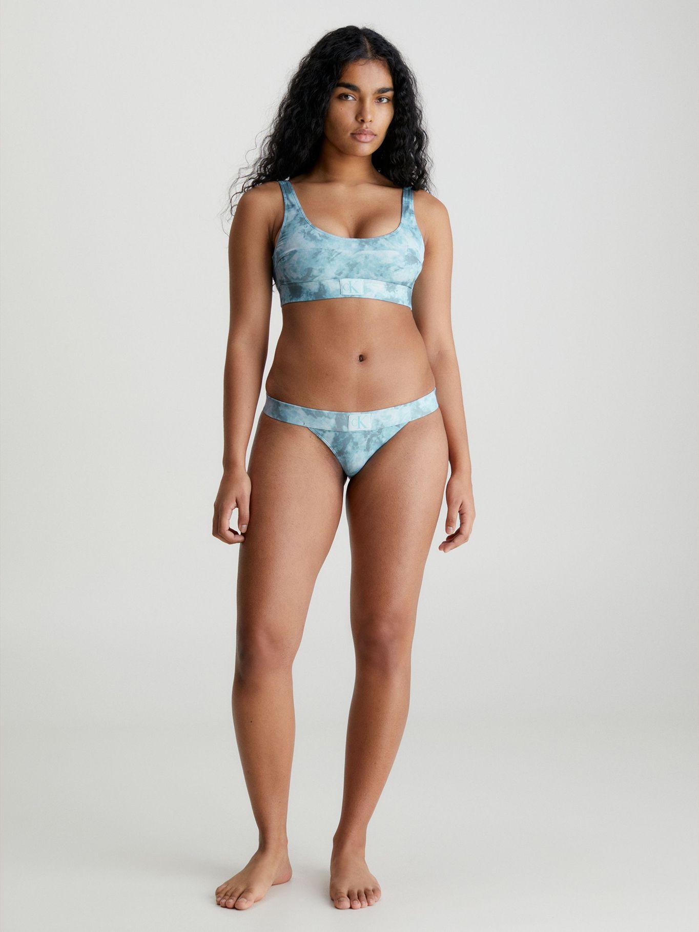 Parte Superior Bikini Authentic Celeste Calvin Klein-2