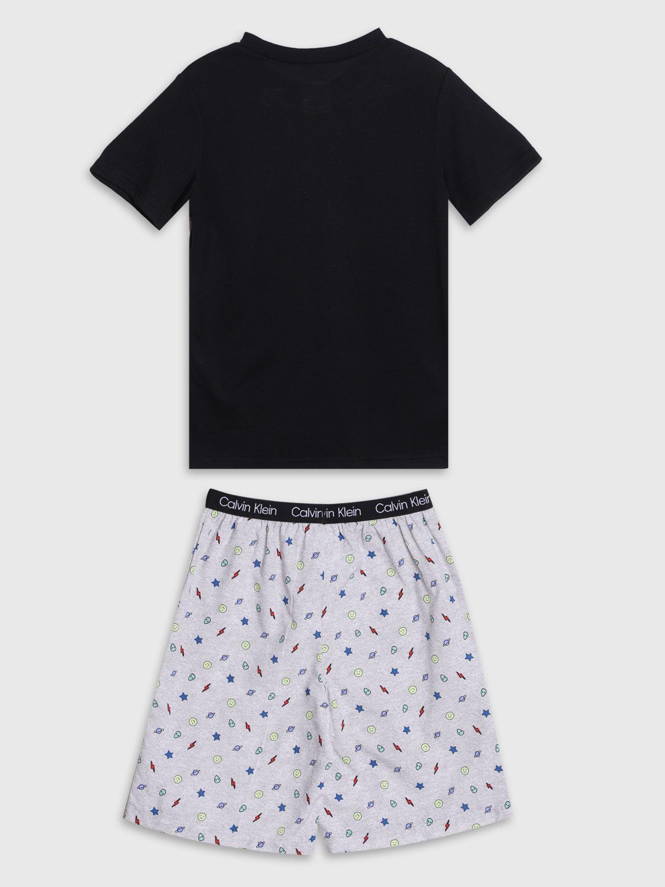 Pijama Niño Vertical Logo Negro Calvin Klein-1