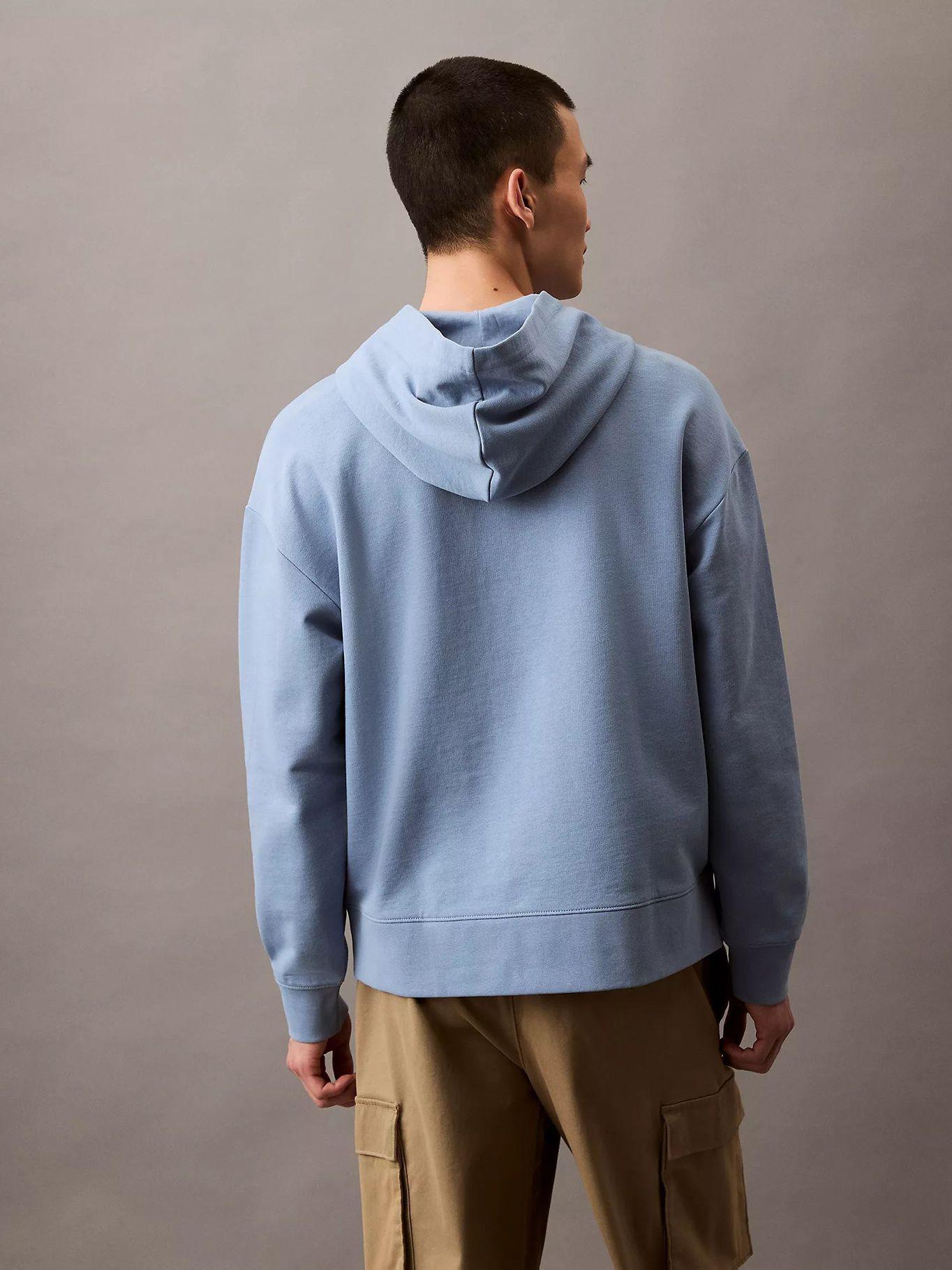 Polerón con Gorro Standard Logo Celeste Calvin Klein-2