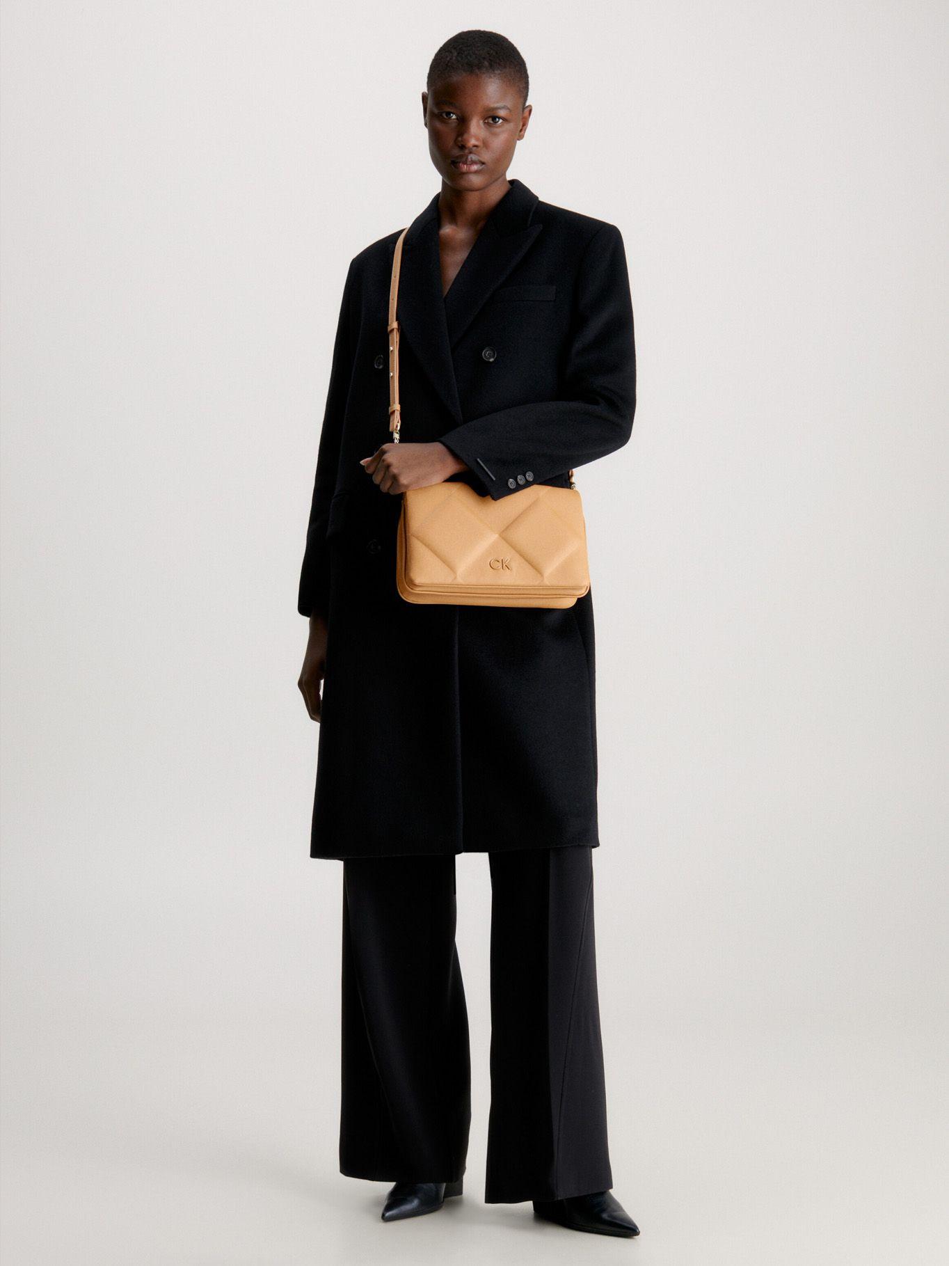 Cartera Clutch Re-Lock Quilt Café-4