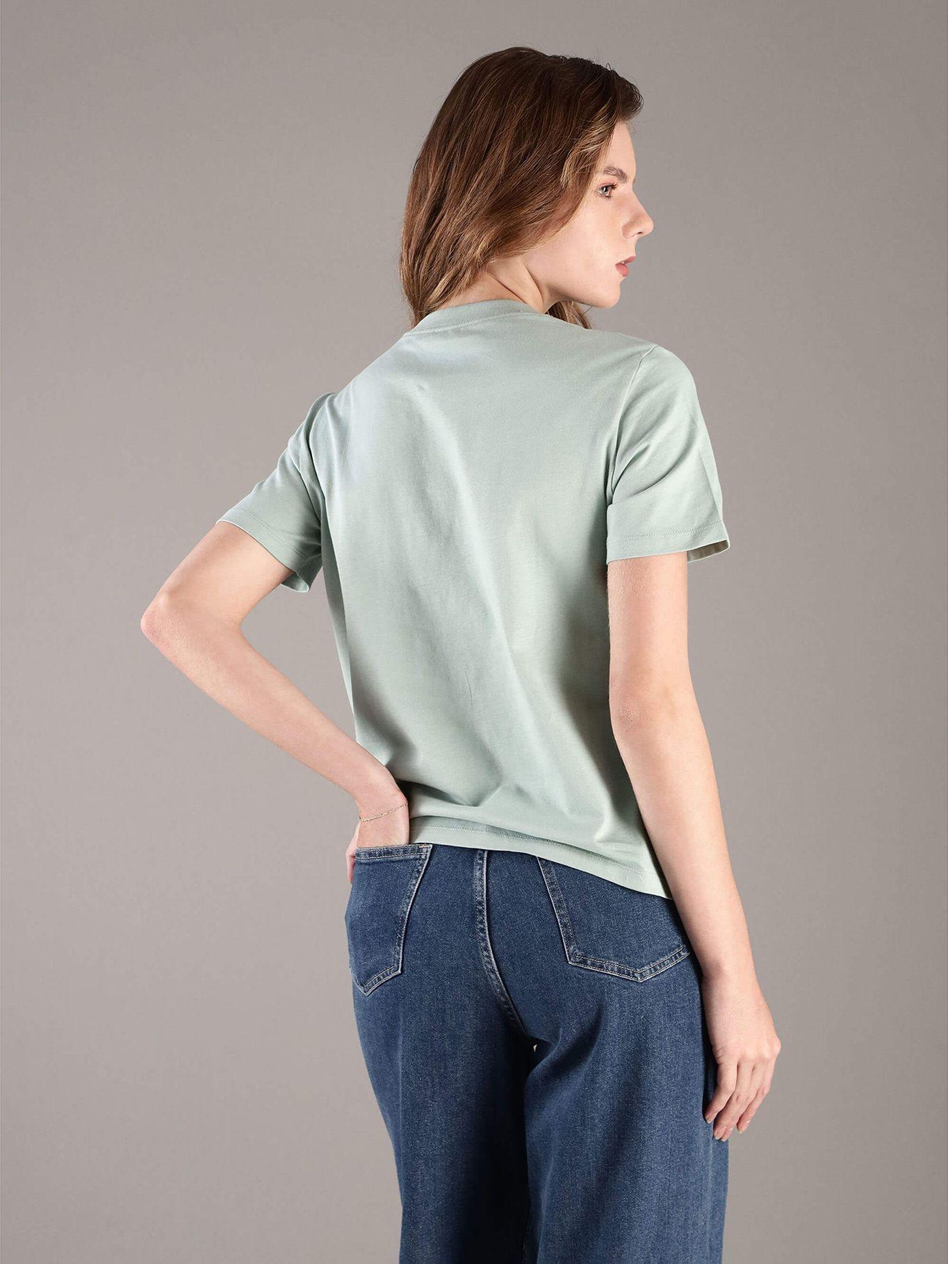 Polera Clásica- Monograma Estampado Verde Calvin Klein-2