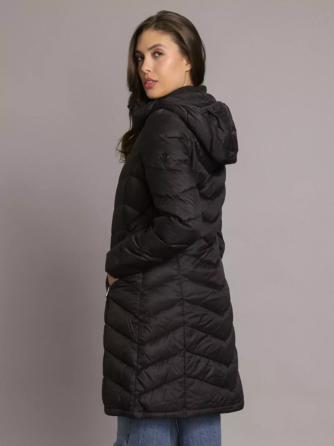 Parka Ligera Acolchada Negro Calvin Klein-3
