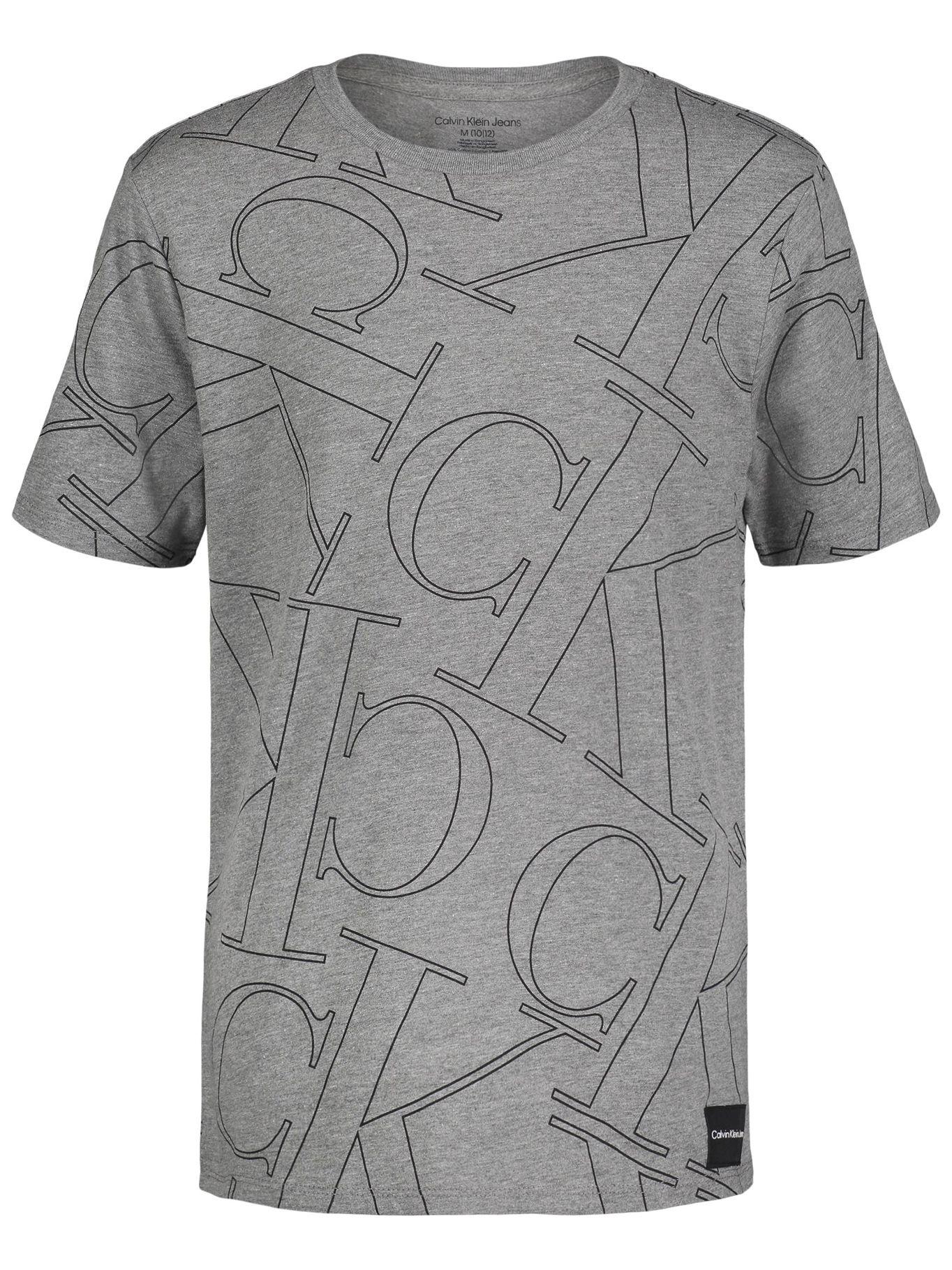 Polera Shuffle Print Gris Calvin Klein-0