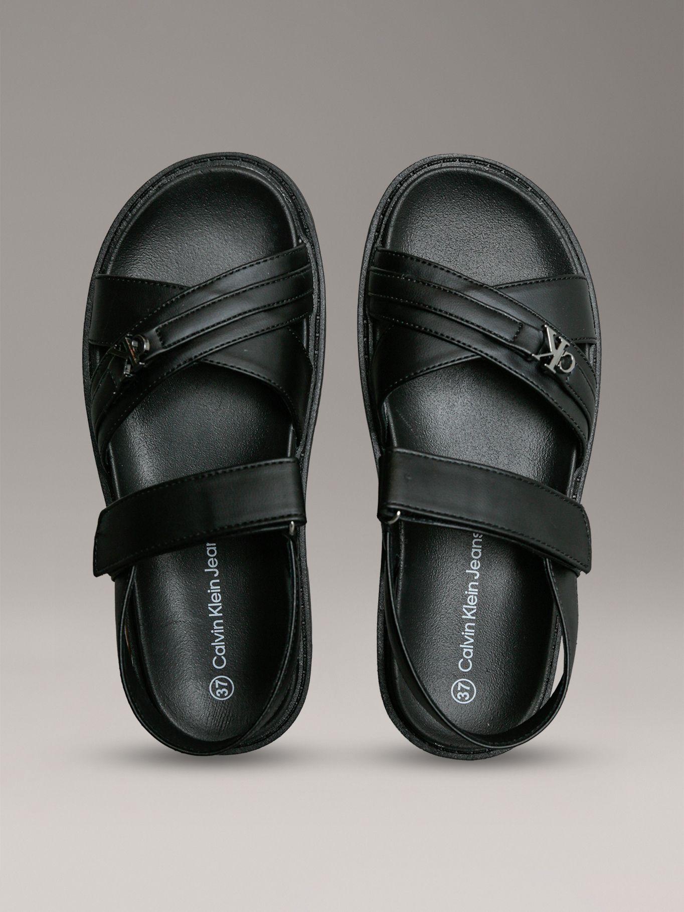 Sandalias Niña con Correas Cruzadas Negro Calvin Klein-2