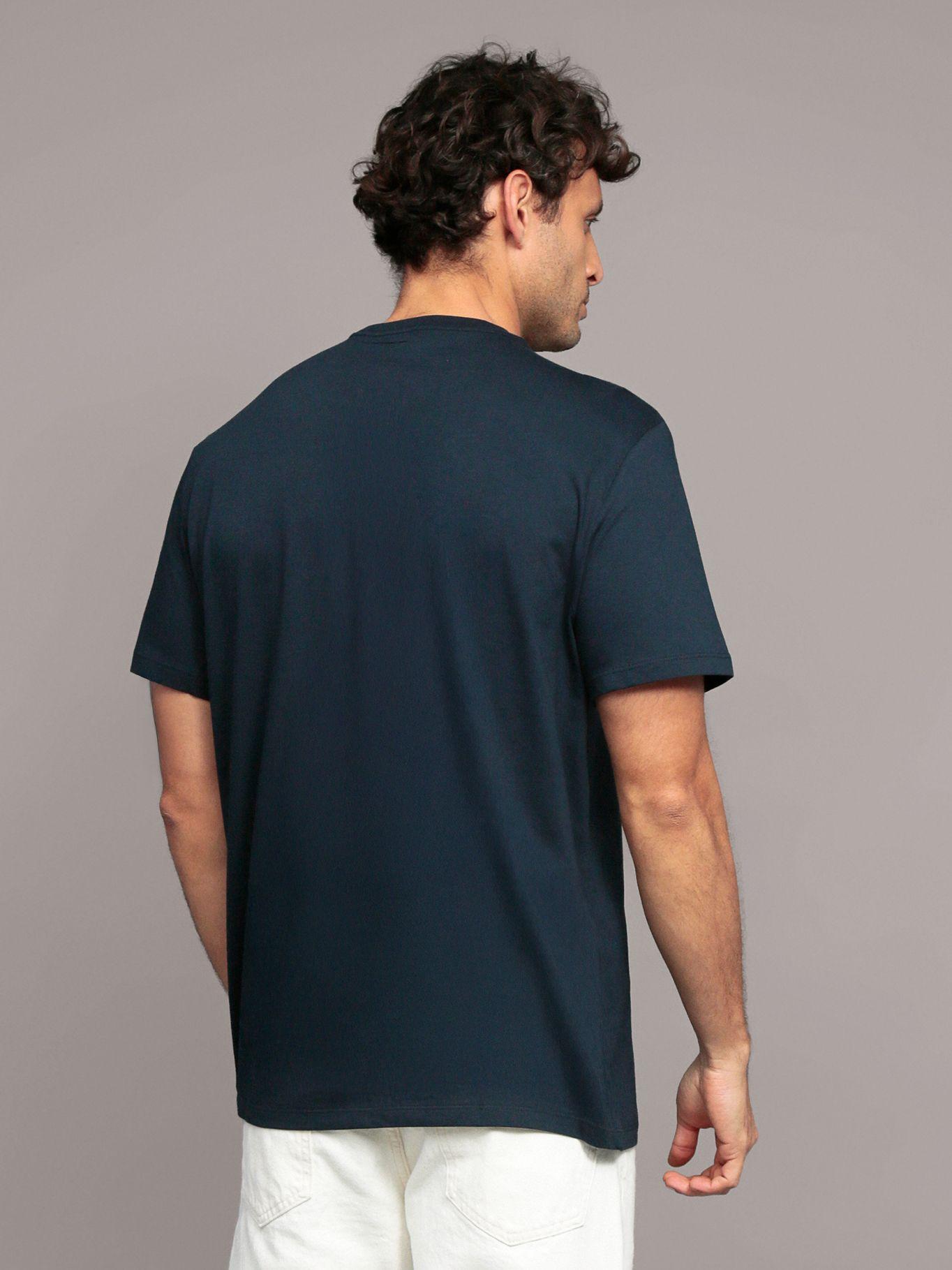Polera Stretch Graphic Azul Calvin Klein-3