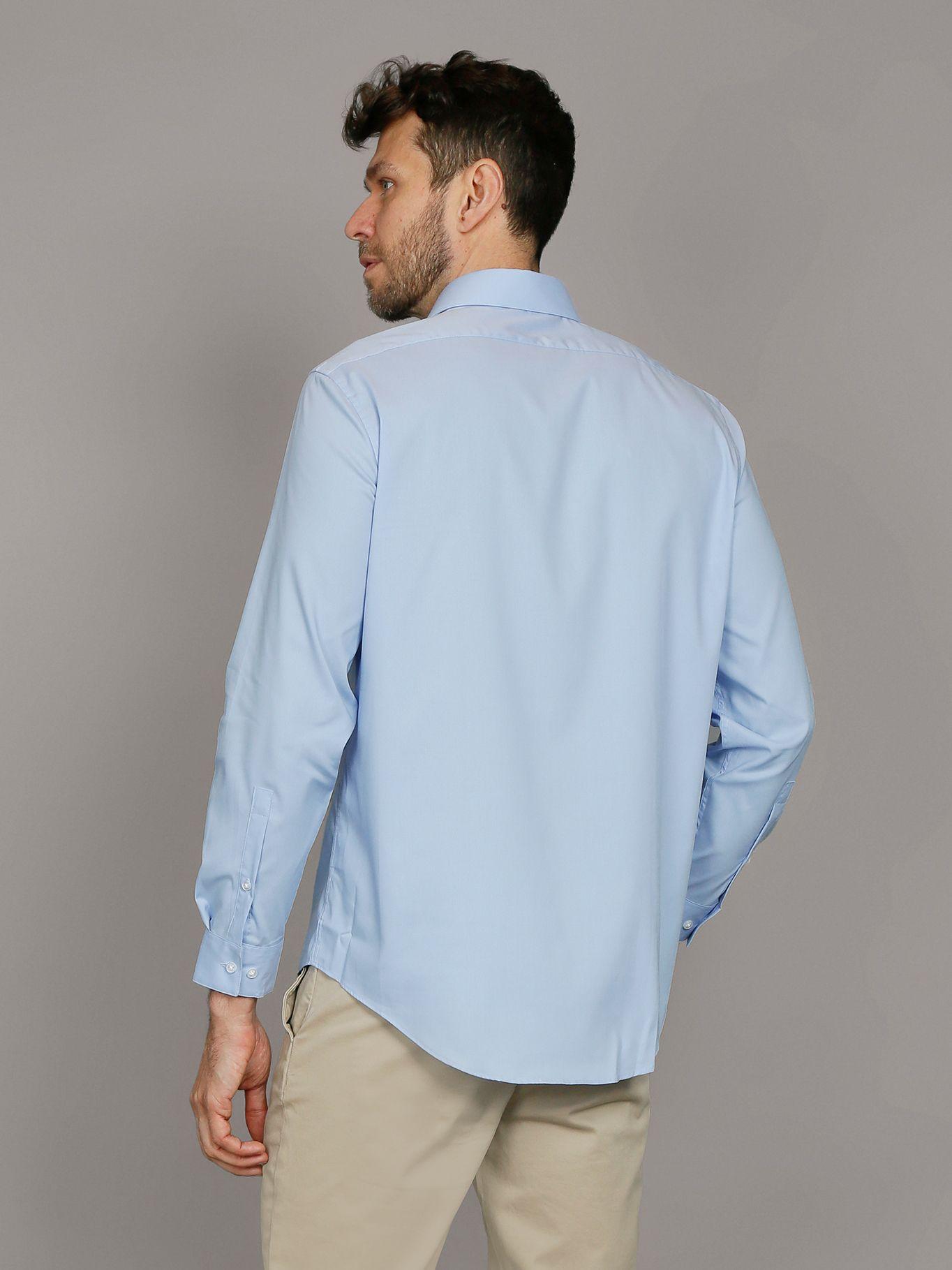 Camisa Slim Stretch 460 Azul Calvin Klein-3