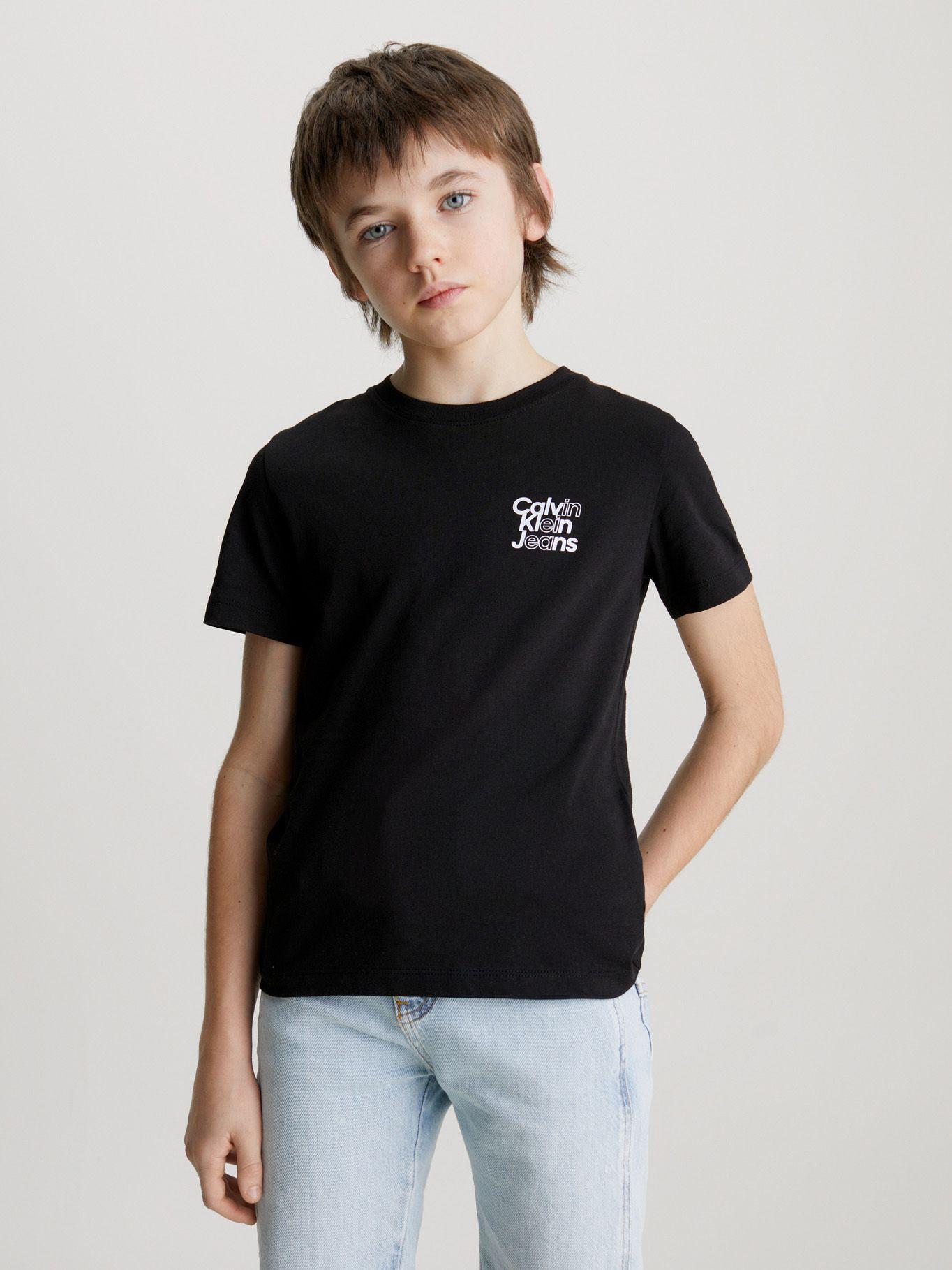 Polera Niño Chest Logo Negro Calvin Klein-0