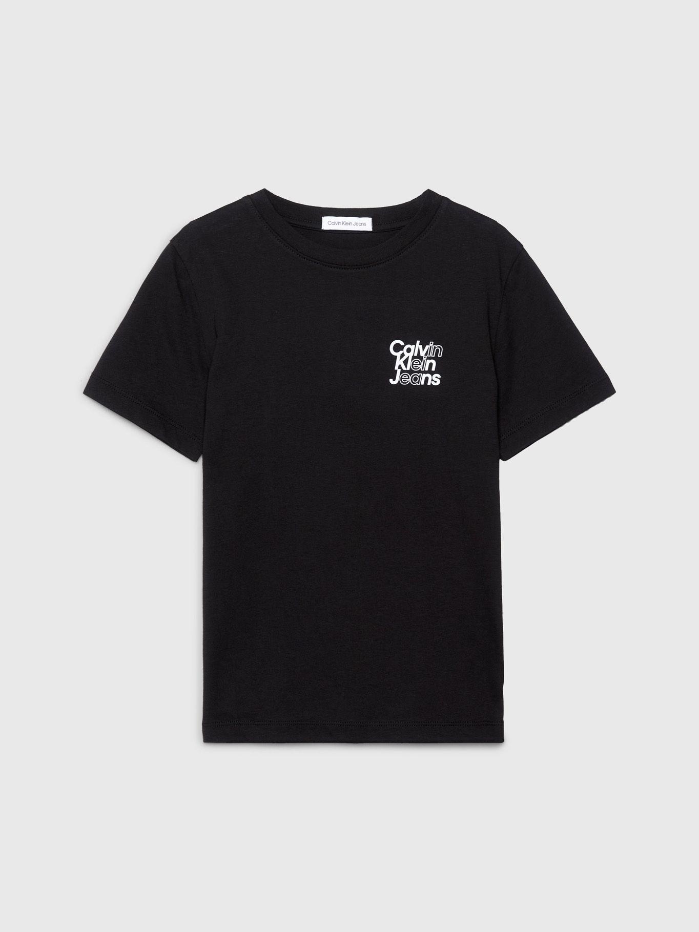 Polera Niño Chest Logo Negro Calvin Klein-4