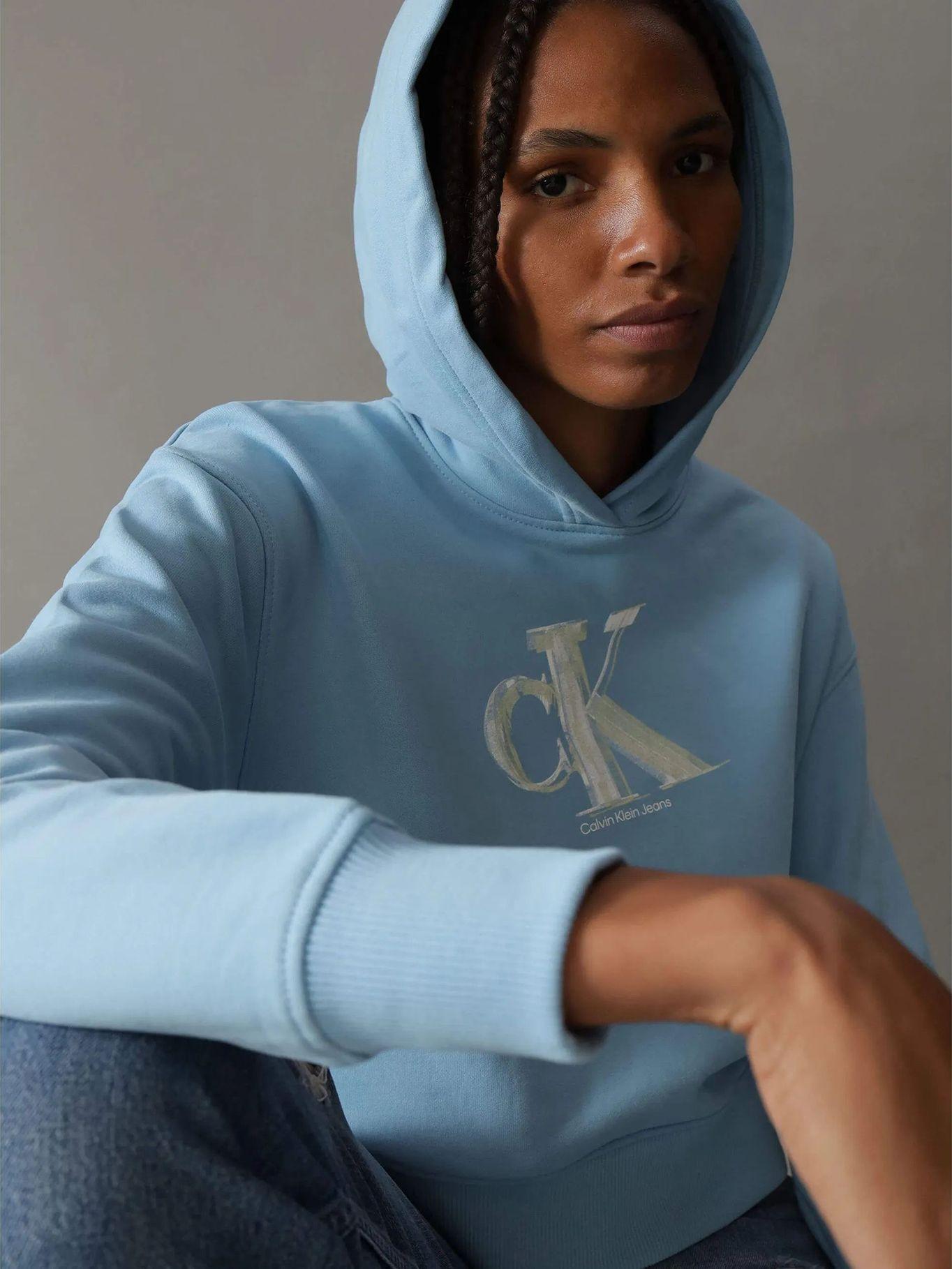 Polerón con Gorro Meta Ck Azul Calvin Klein-3