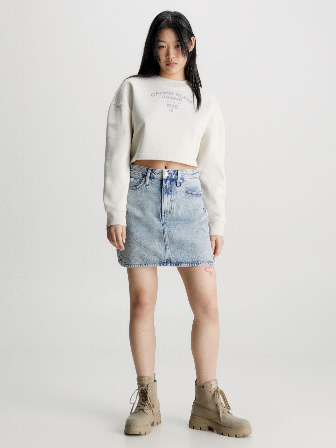 Polerón Universiraria Varsity Beige Calvin Klein-1