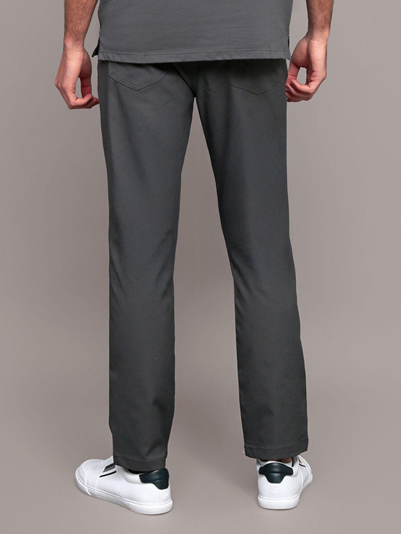 Pantalón Slim Brushed Twill Gris Calvin Klein-3