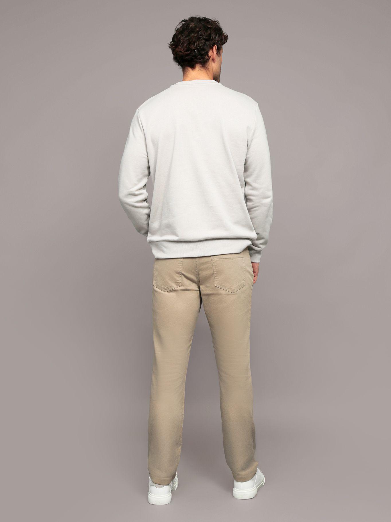 Pantalón Slim Brushed Twill Beige Calvin Klein-2