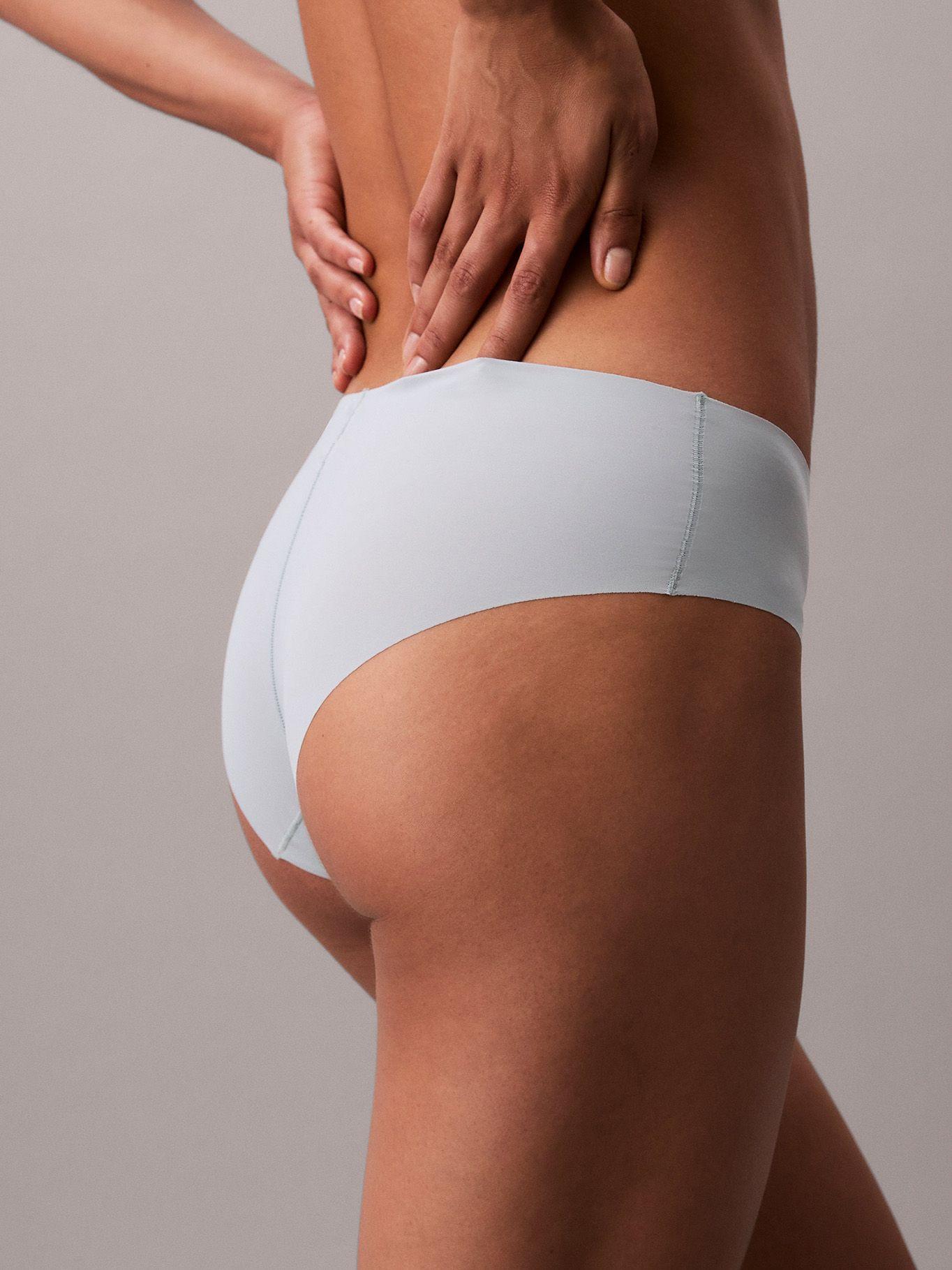 Calzón Hipster Invisible Celeste Calvin Klein-5