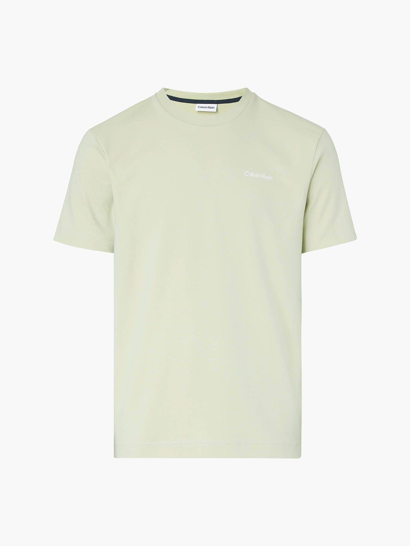 Camiseta de algodón orgánico Verde Calvin Klein-4