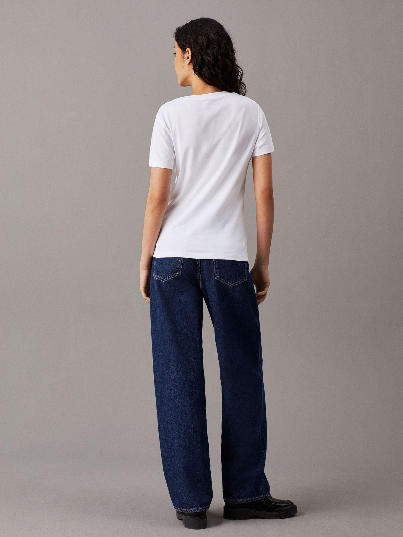 Polera Printed Box Slim Blanco Calvin Klein-2