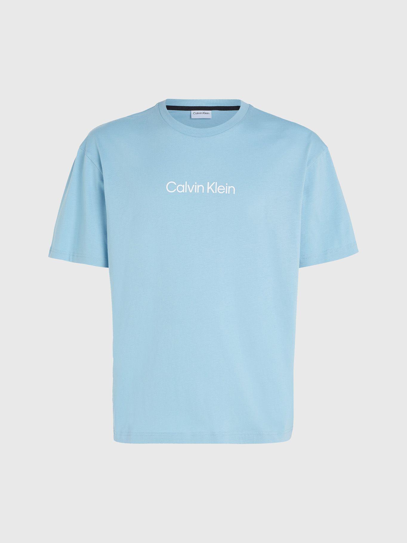 Polera Hero Logo Comfort  Celeste Calvin Klein-4