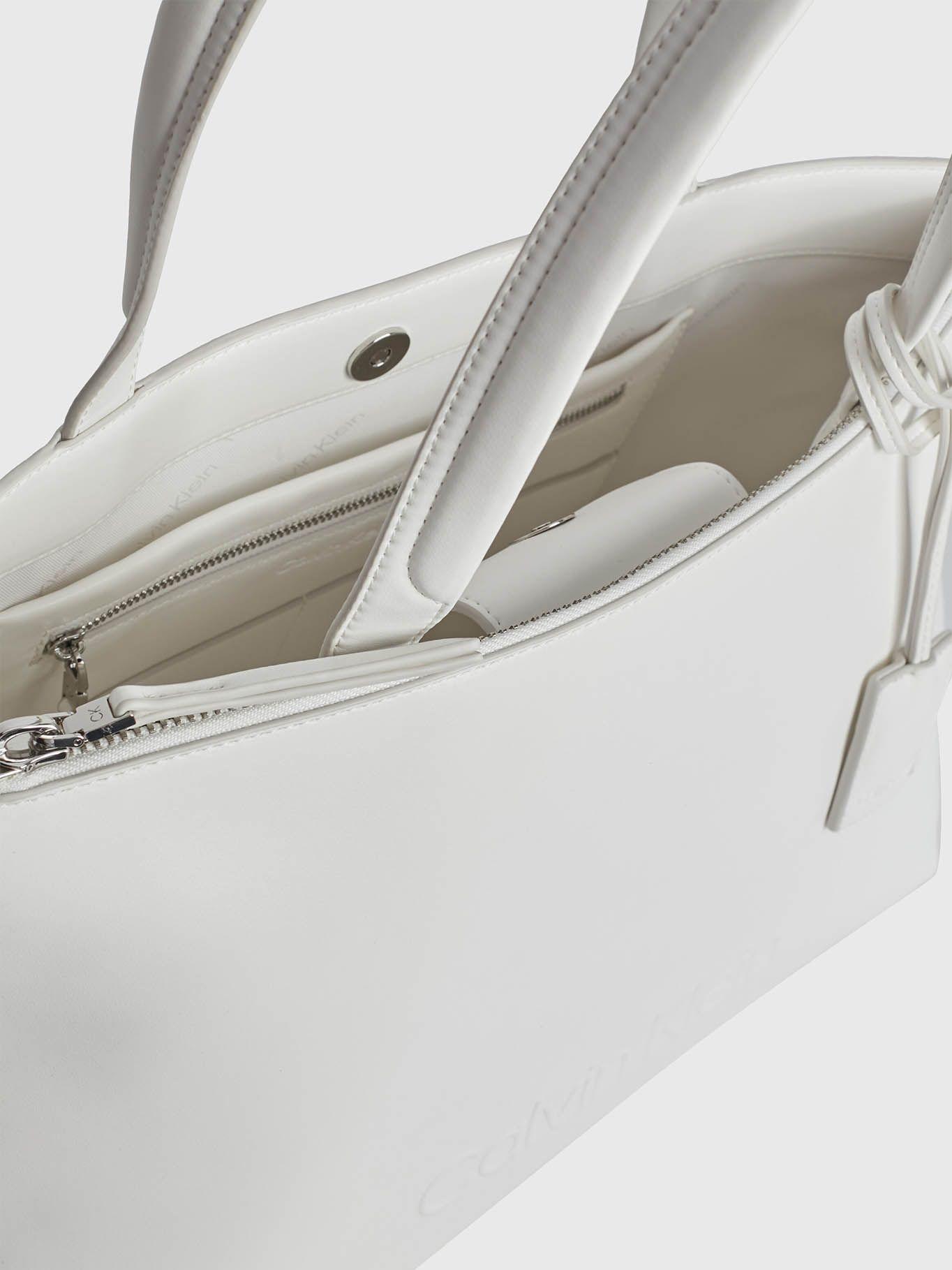 Bolso tote reciclado Blanco Calvin Klein K60K610722-YAF-4