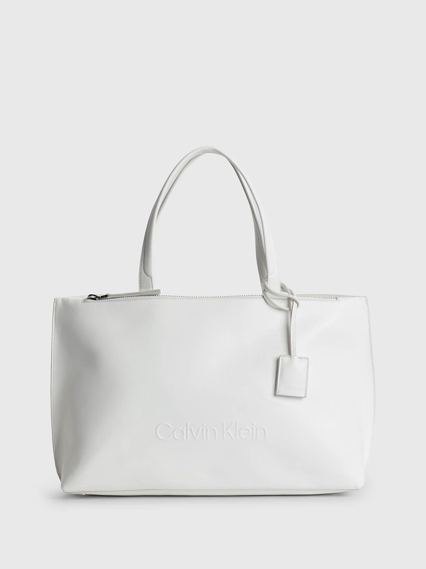 Bolso tote reciclado Blanco Calvin Klein K60K610722-YAF-0