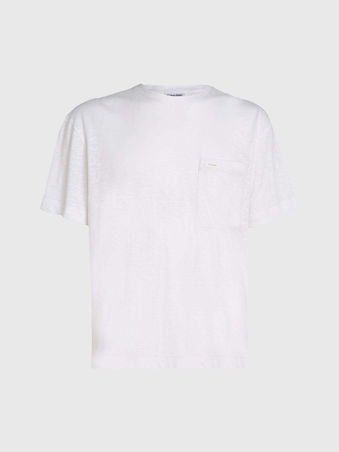 Polera Lightweight Slub Pocket Blanco Calvin Klein-4
