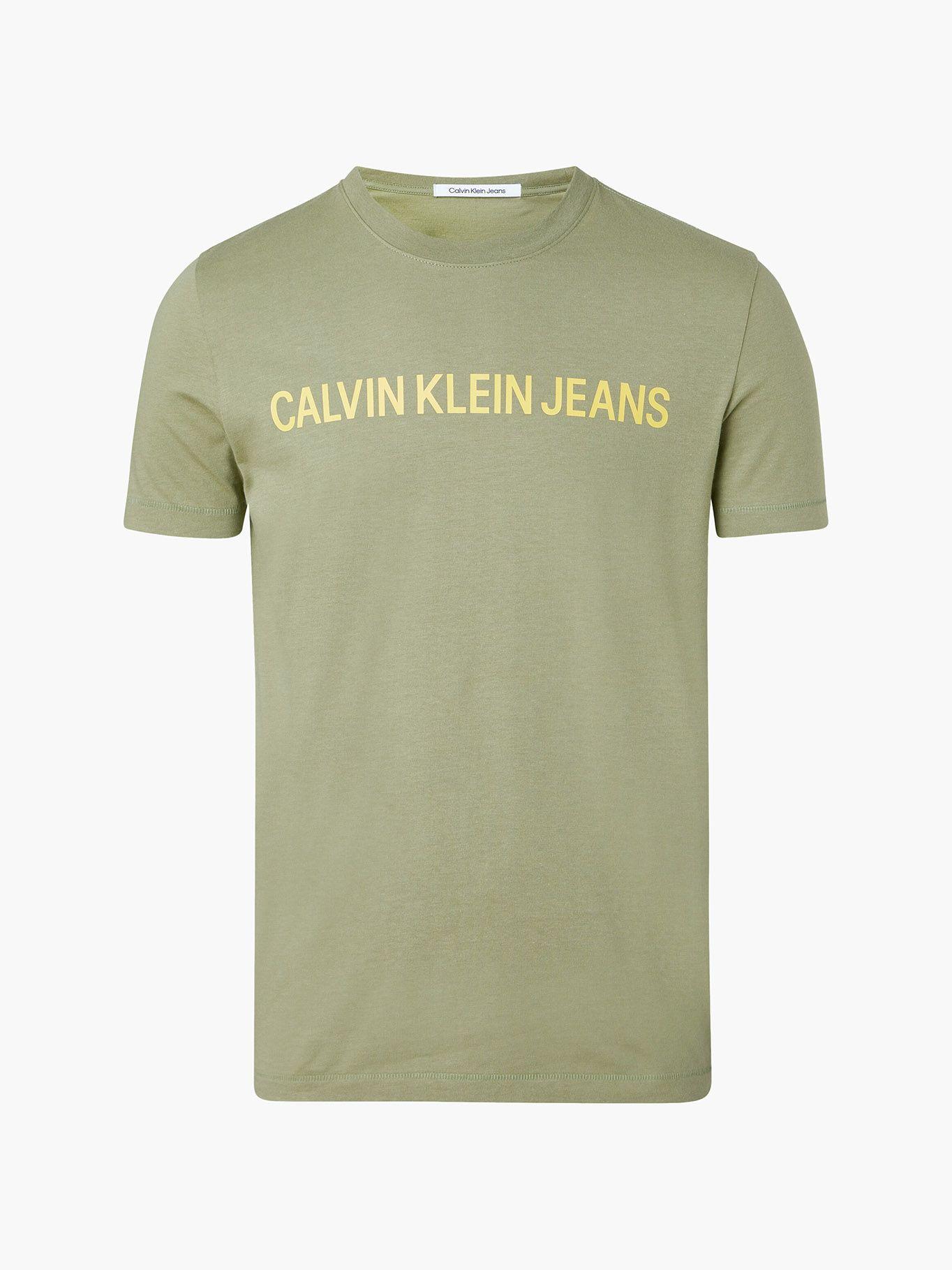 Polera Institutional Logo Verde SP22 Calvin Klein-4