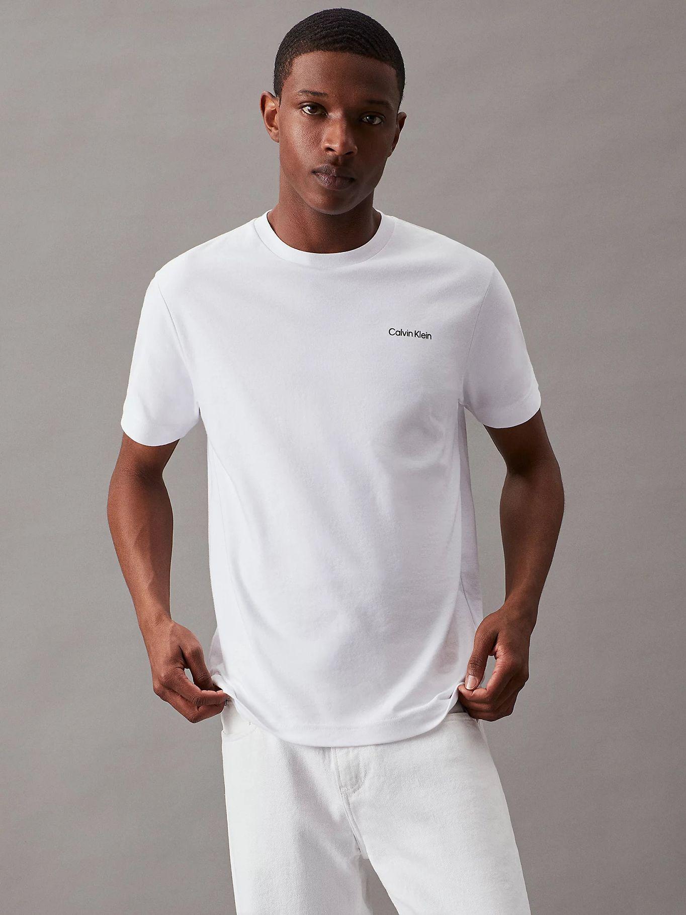 Polera con Micro Logo Blanco Calvin Klein-0