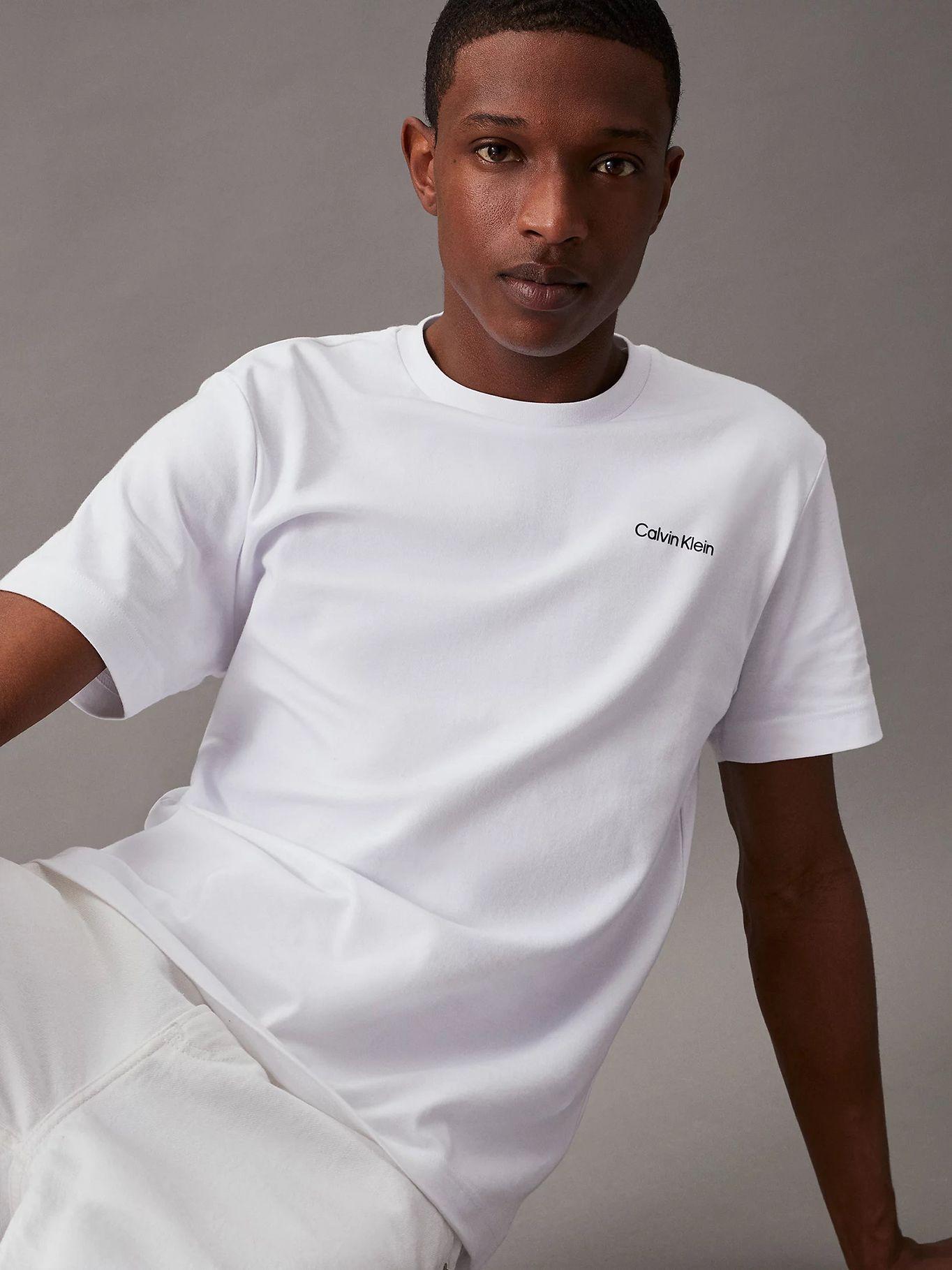 Polera con Micro Logo Blanco Calvin Klein-3
