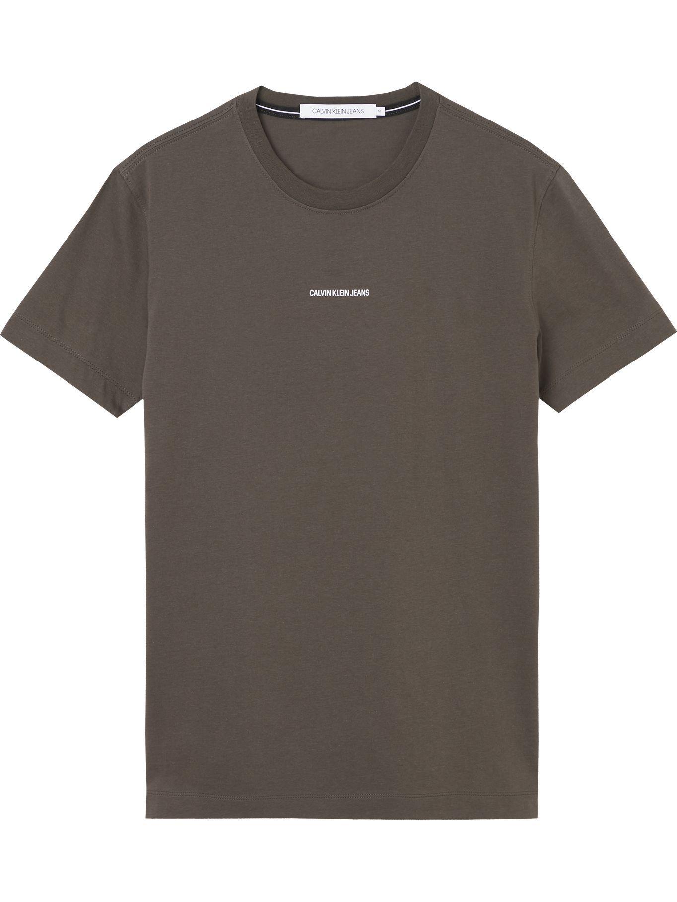 Polera Micro Branding Verde Olivo Calvin Klein-0