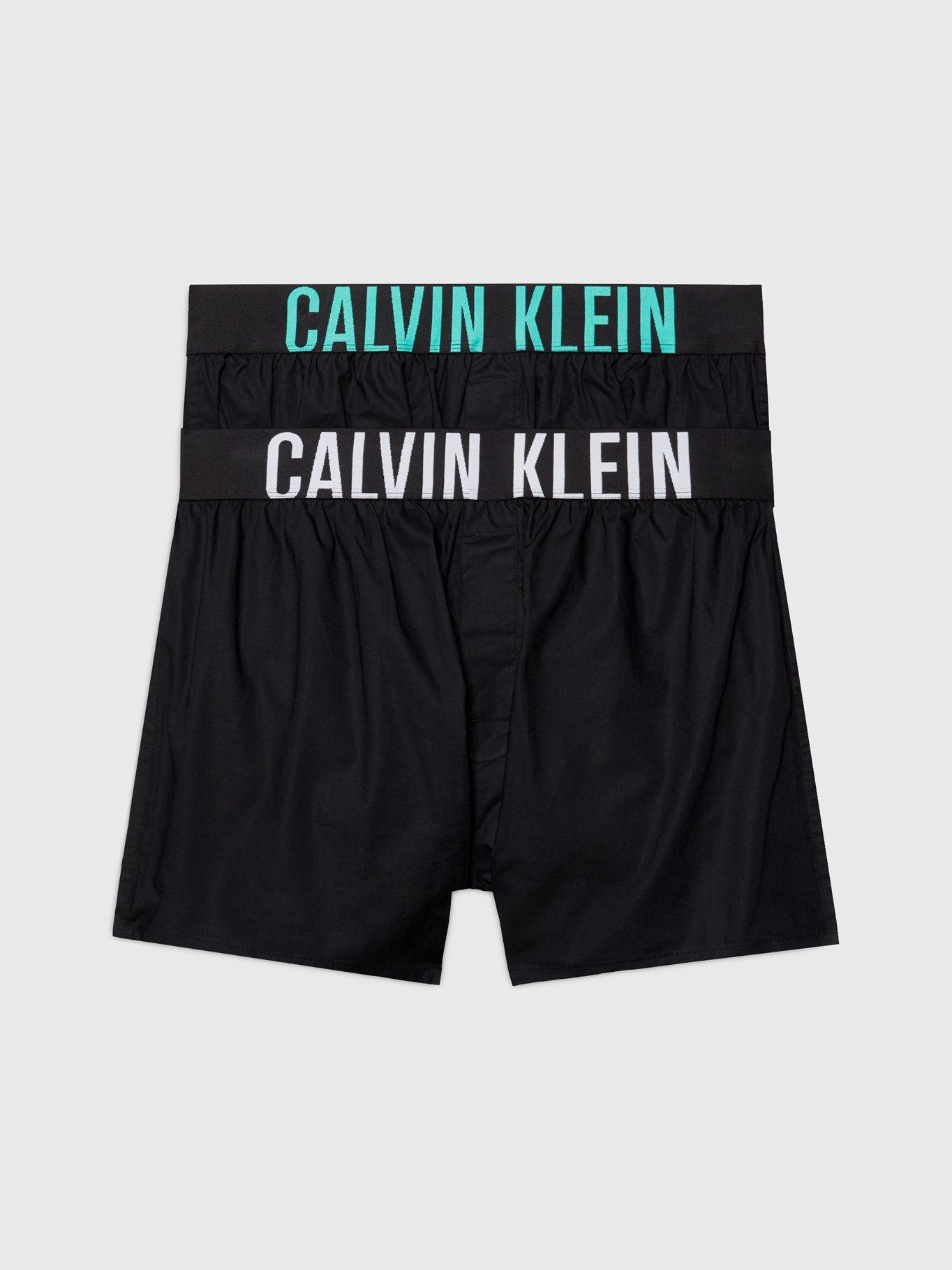 Pack 2 Woven Boxer Intens Power Negro Calvin Klein-0