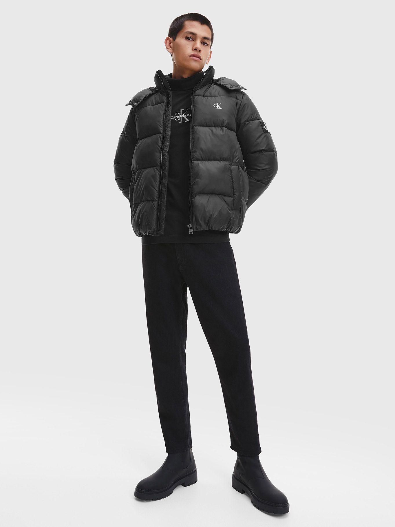 Parka Essentials Non Down Negro Calvin Klein-1