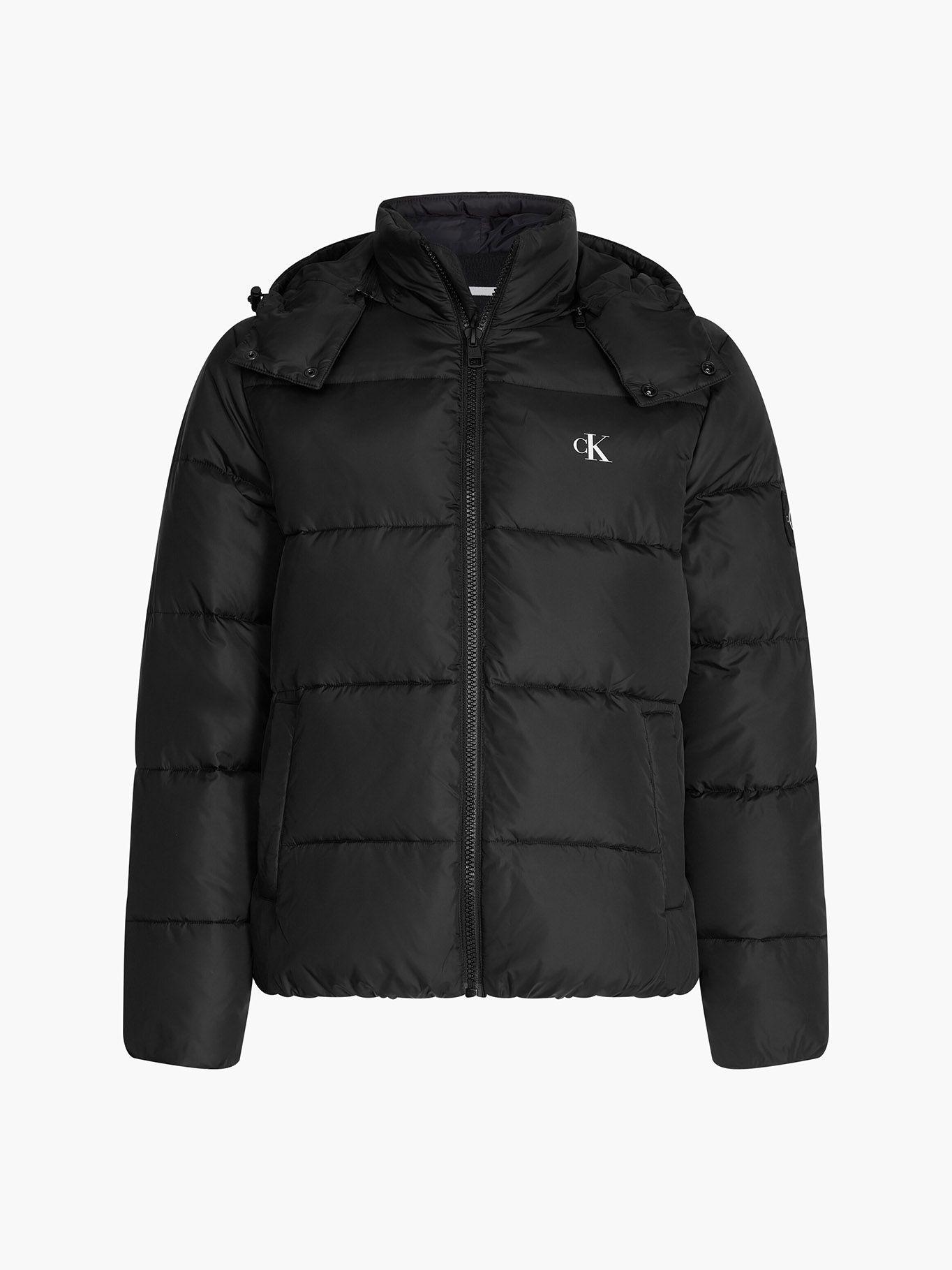 Parka Essentials Non Down Negro Calvin Klein-4