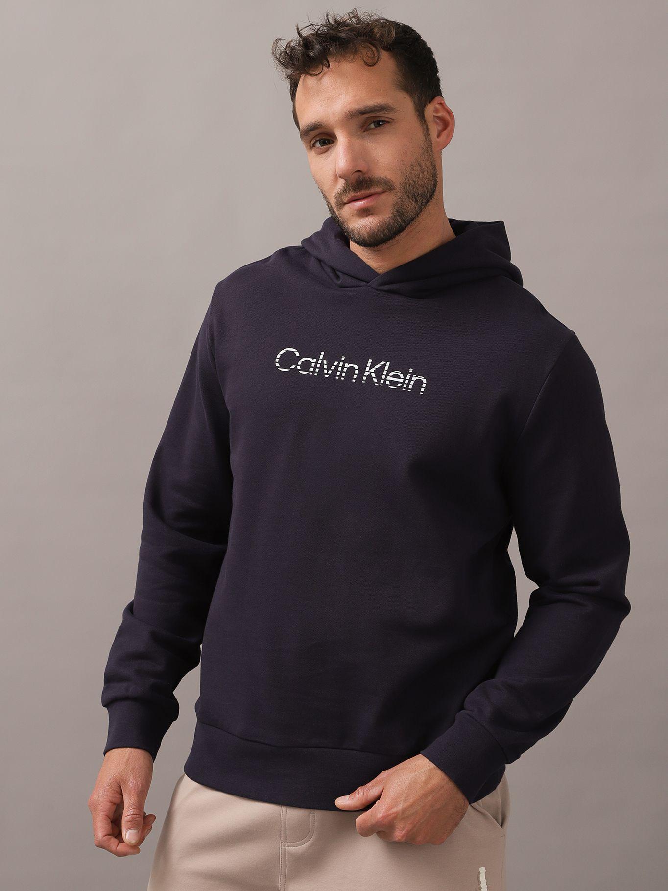 Polerón con Gorro Degrade Logo Negro Calvin Klein-0