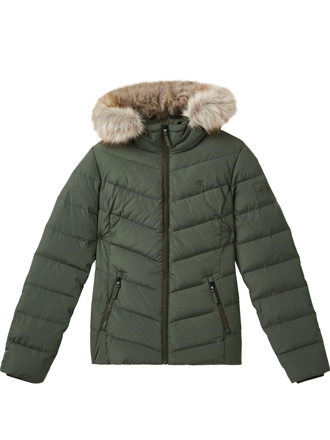 Parka Short Down Verde Calvin Klein-3