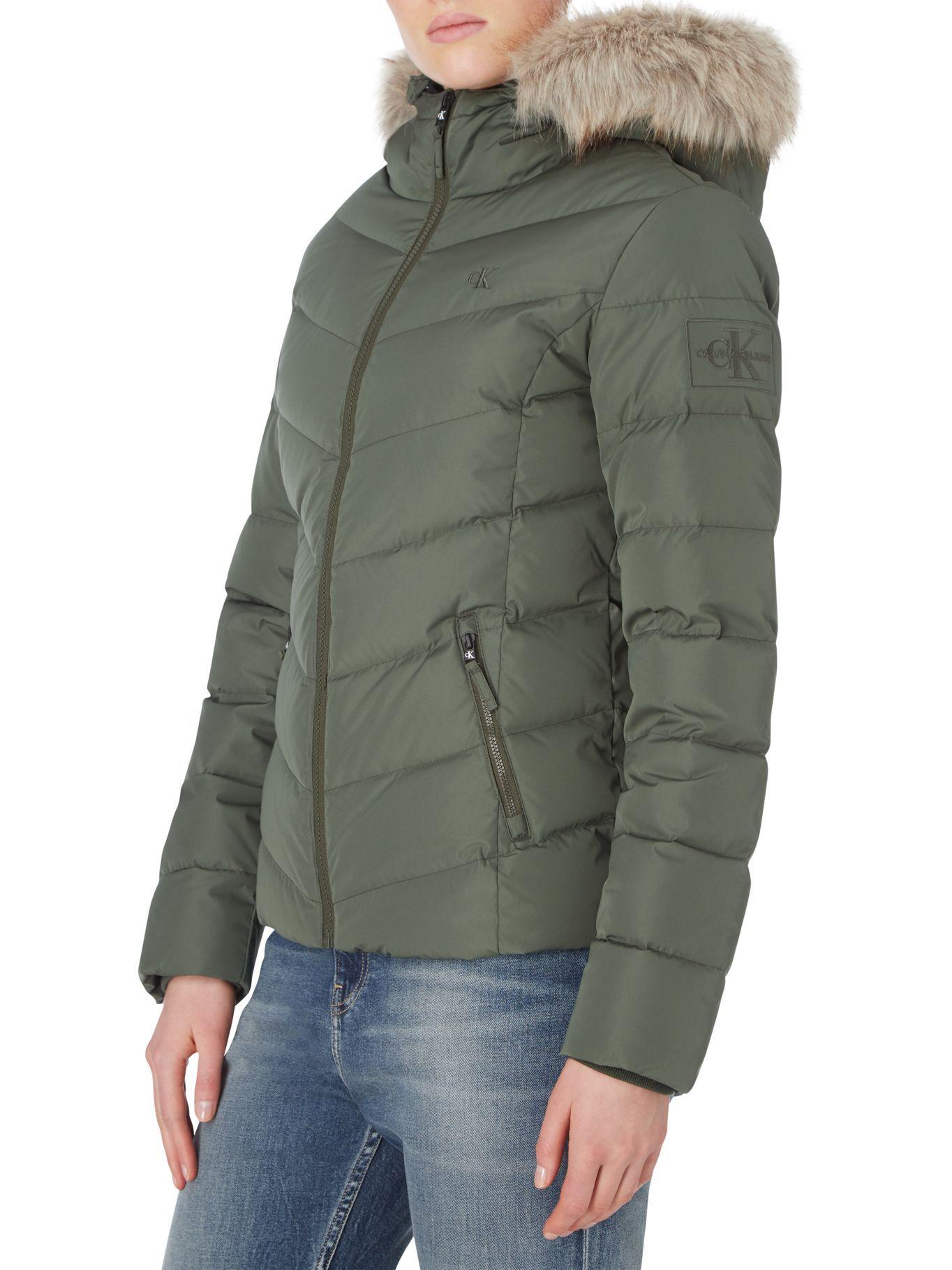 Parka Short Down Verde Calvin Klein-2