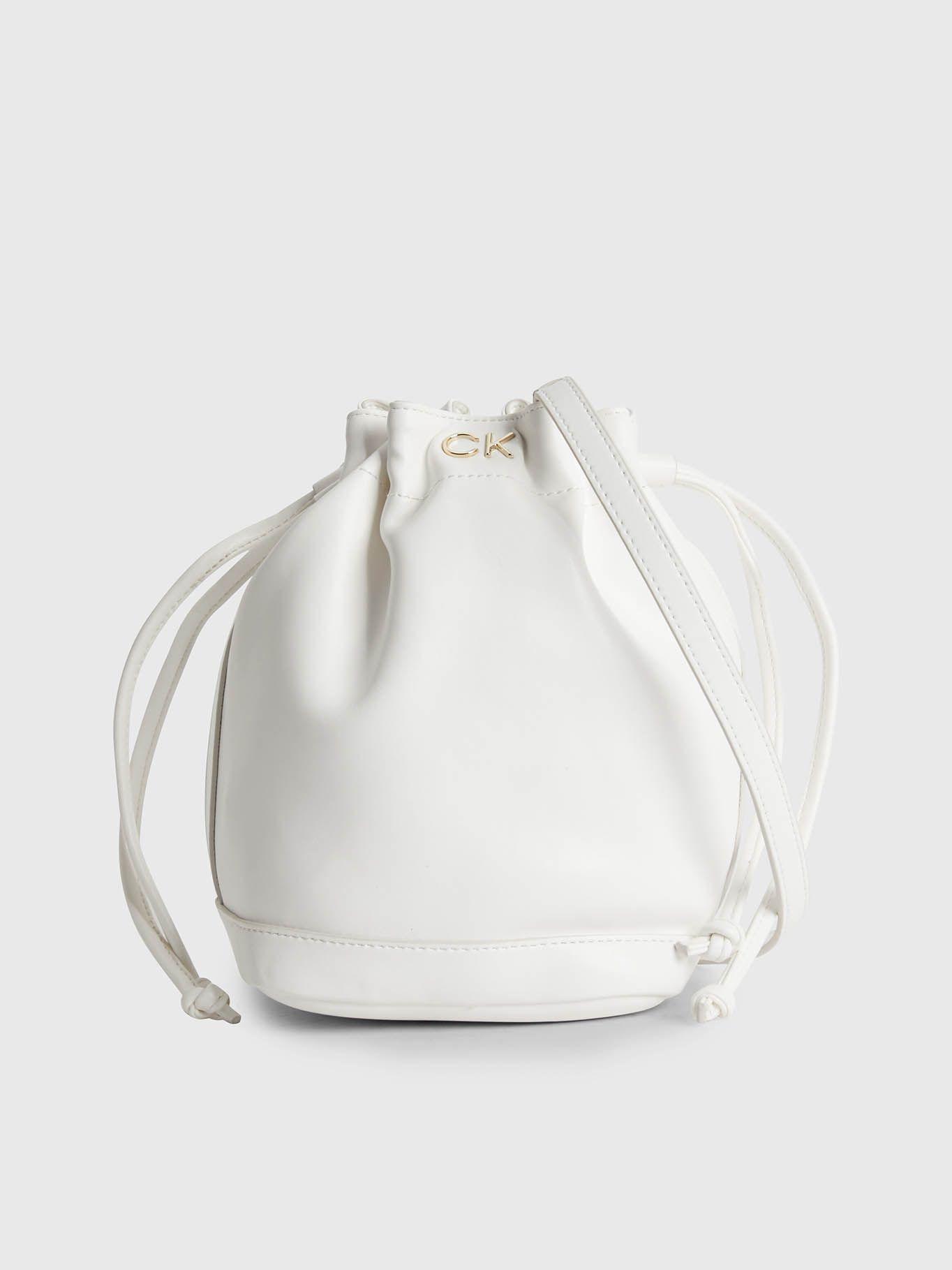 Bolso saco pequeño reciclado Blanco Calvin Klein-0