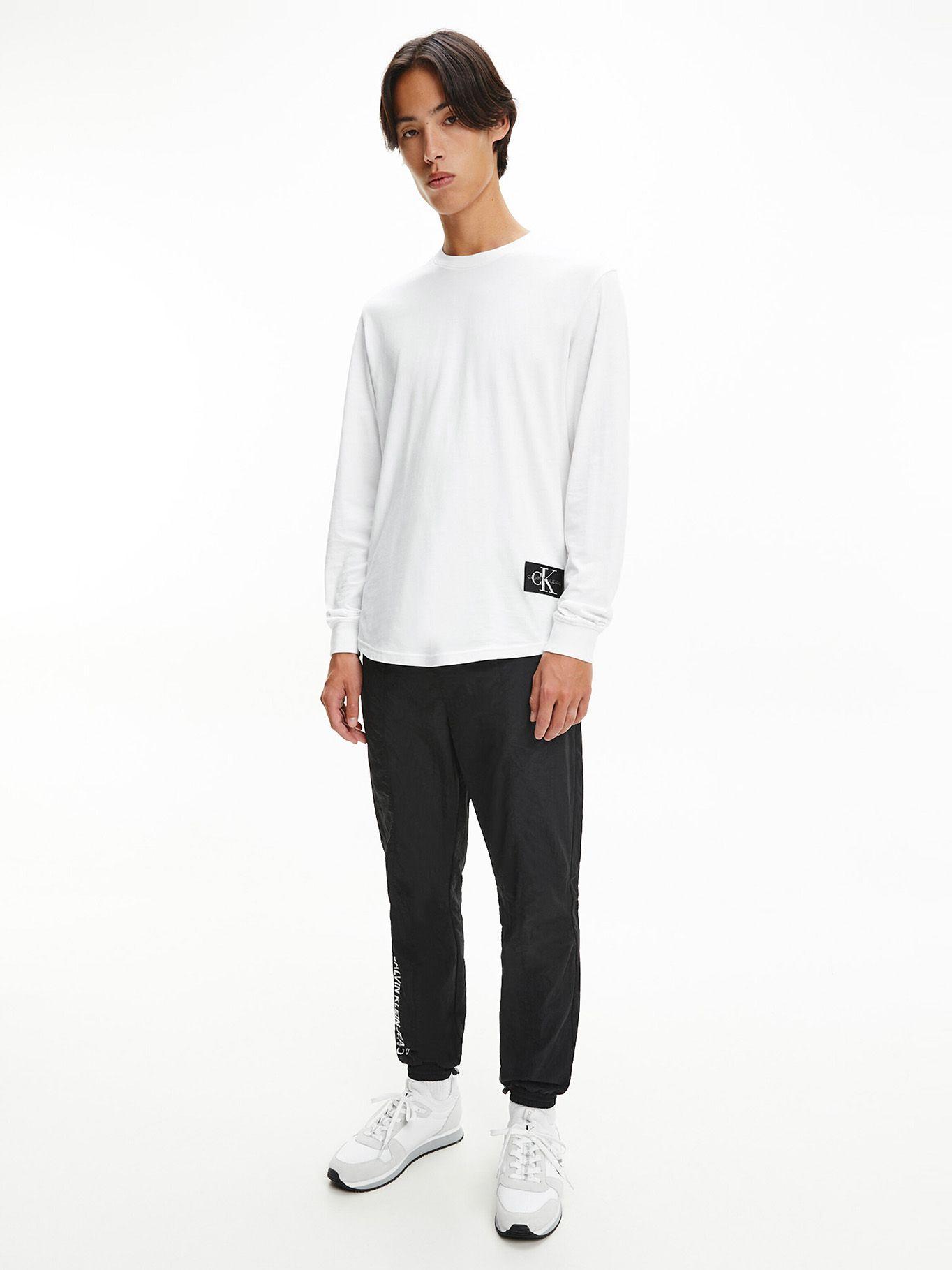 Polera Monogram Badge Round Blanco Calvin Klein-1