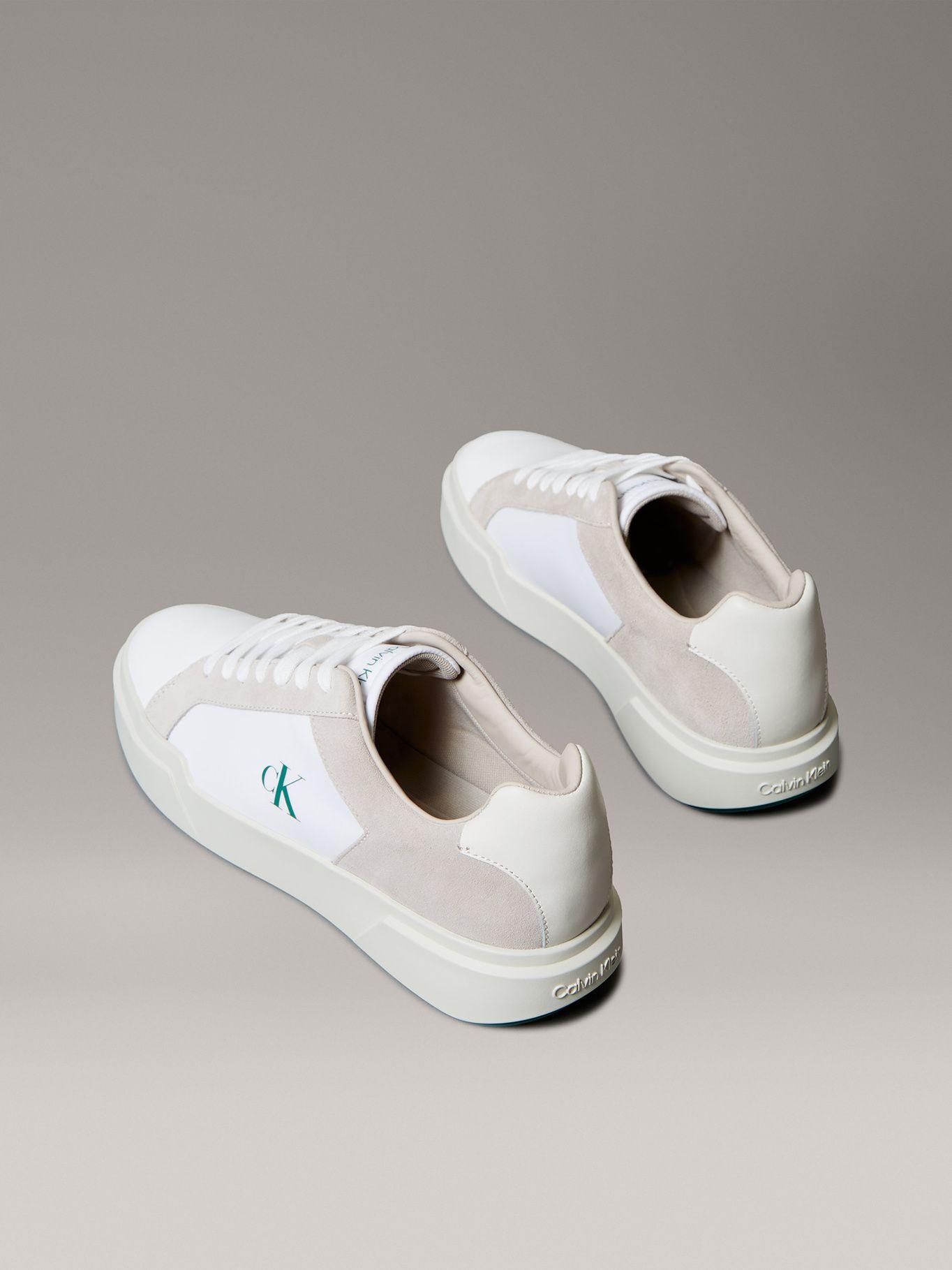 Zapatilla Cuero con Suela Gruesa Blanco Calvin Klein-1