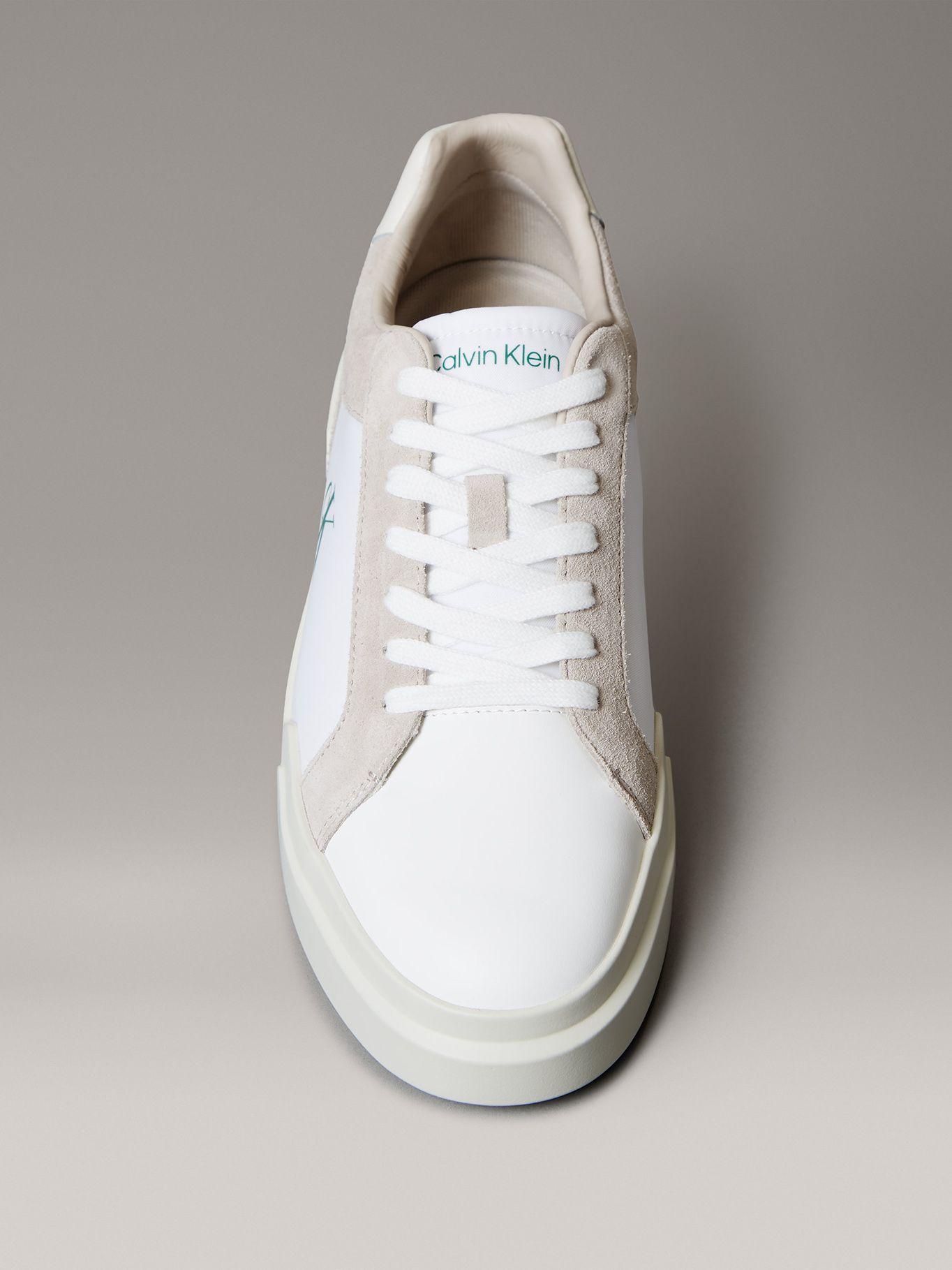 Zapatilla Cuero con Suela Gruesa Blanco Calvin Klein-2