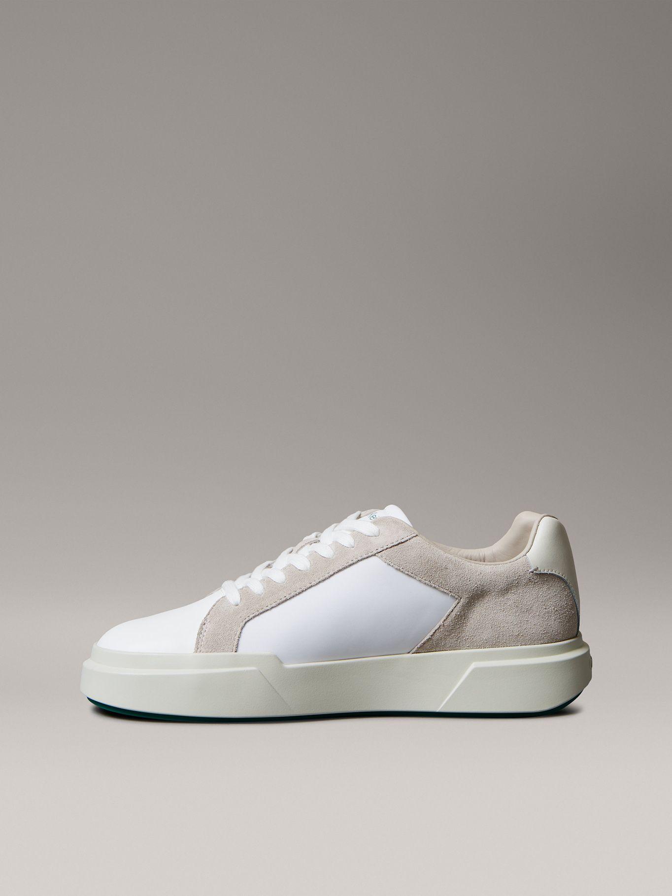 Zapatilla Cuero con Suela Gruesa Blanco Calvin Klein-4