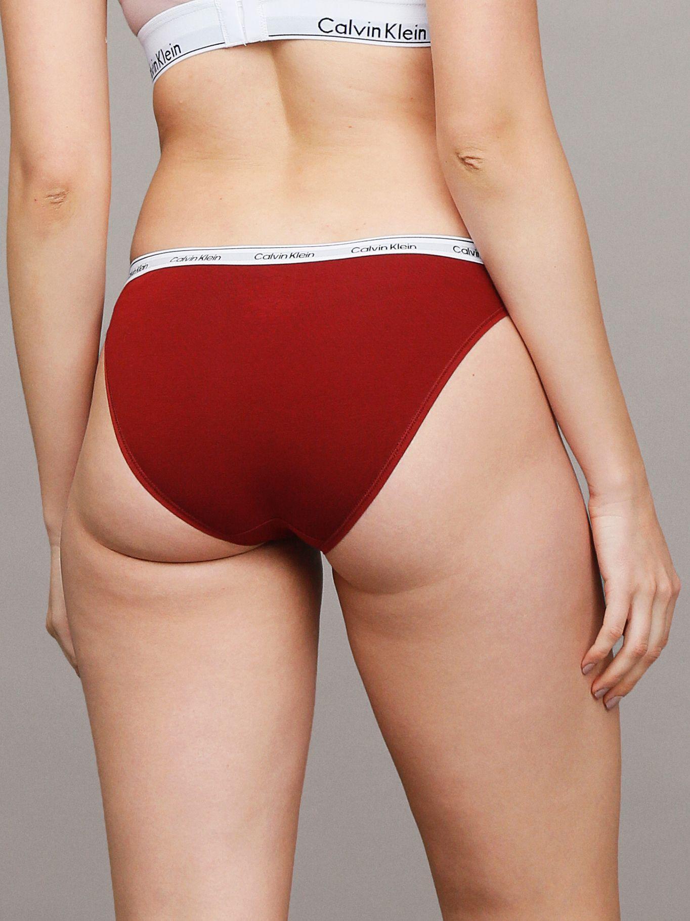Calzón Bikini Modern 601 Burdeo Calvin Klein-2